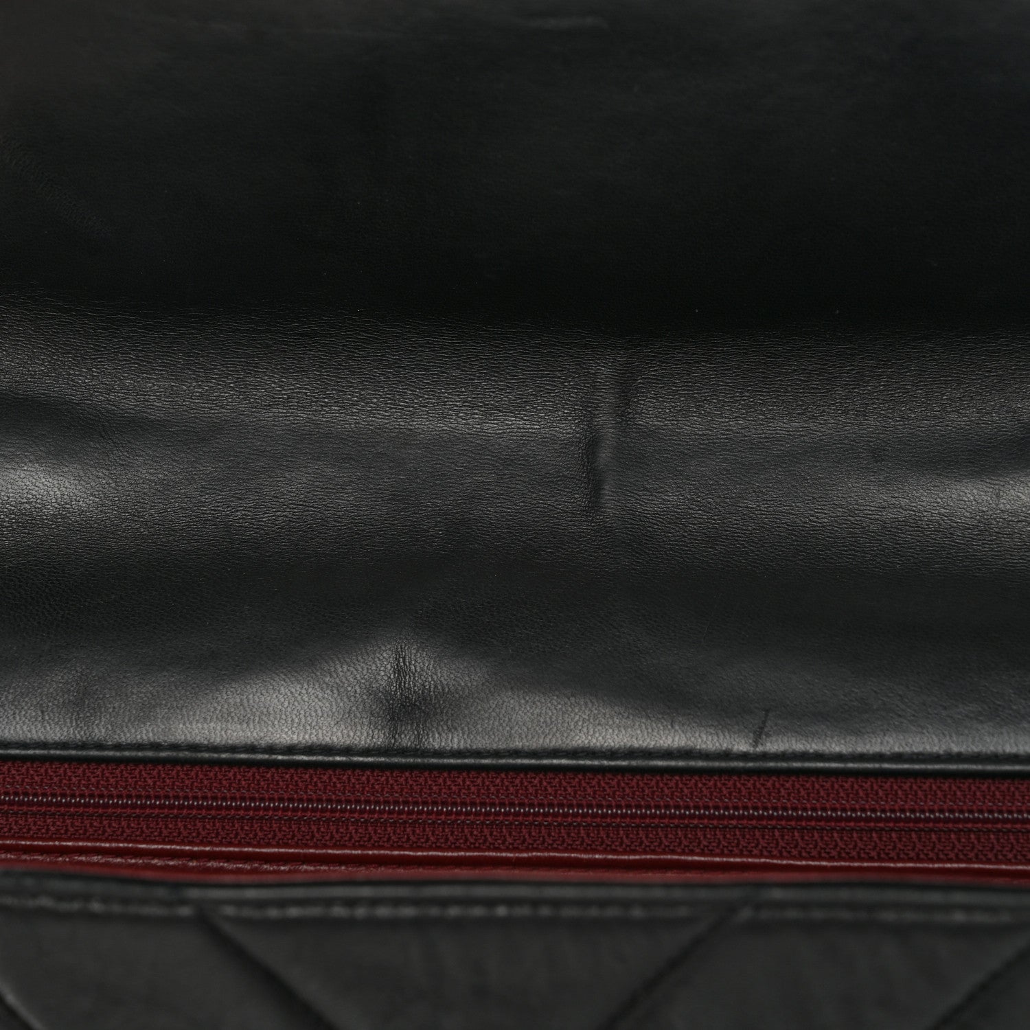 Lambskin Chevron Quilted Mini Kelly Flap Black
