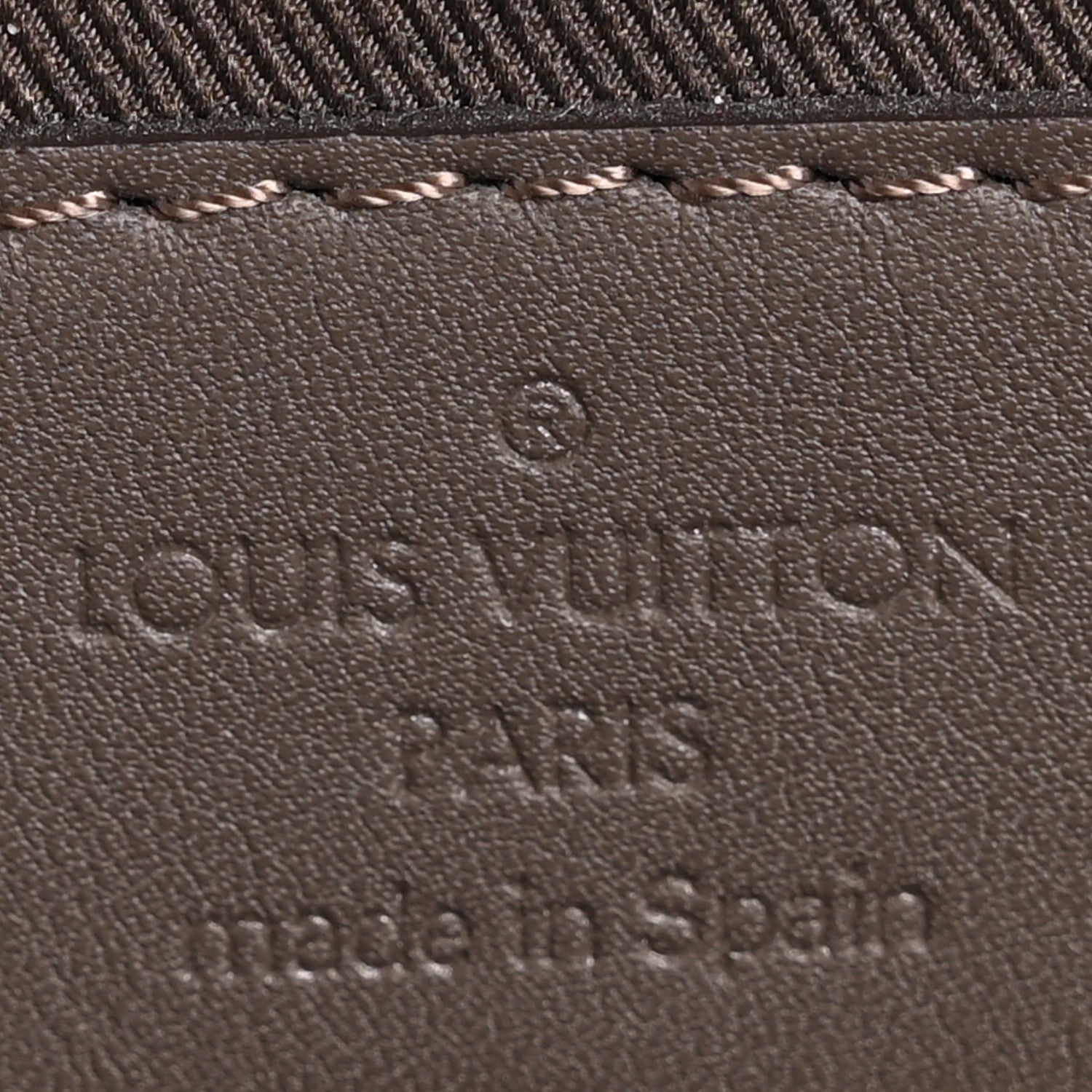 Damier Infini Porte-Documents Jour NM Granit
