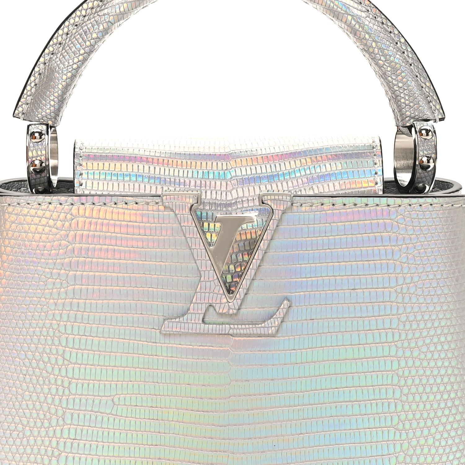 Iridescent Lizard Capucines Mini
