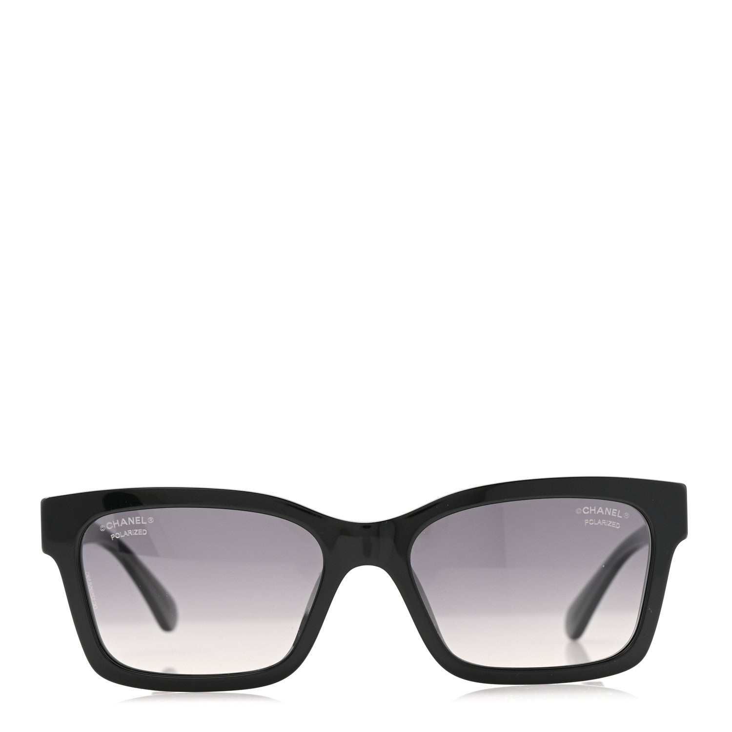 Acetate Polarized Square Sunglasses 5417-A Black