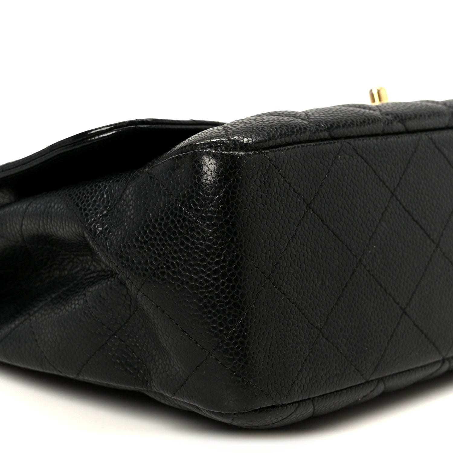 Caviar Quilted Jumbo Single Flap Black