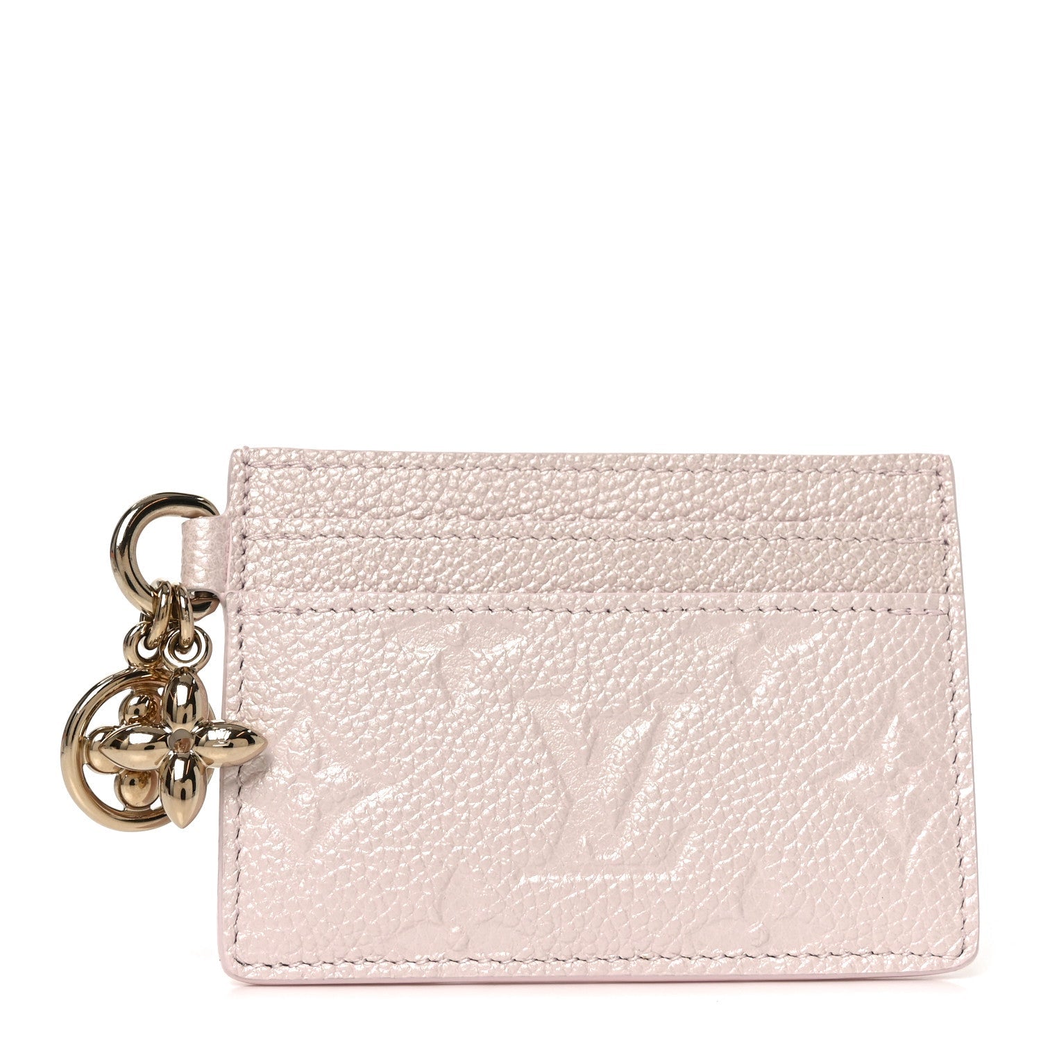 Empreinte Monogram LV Charms Card Holder Snowy Pearl