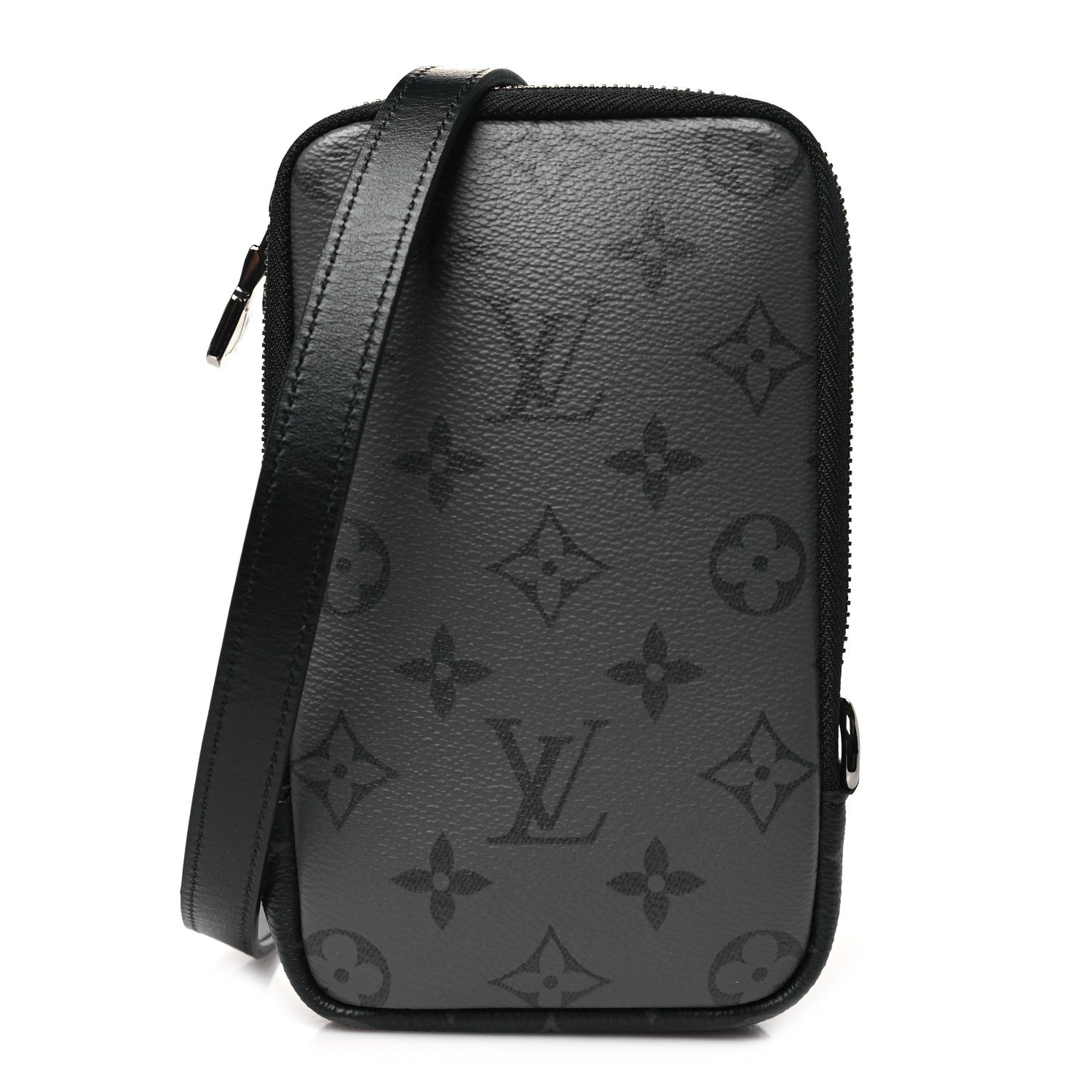 Monogram Eclipse Reverse Double Phone Pouch