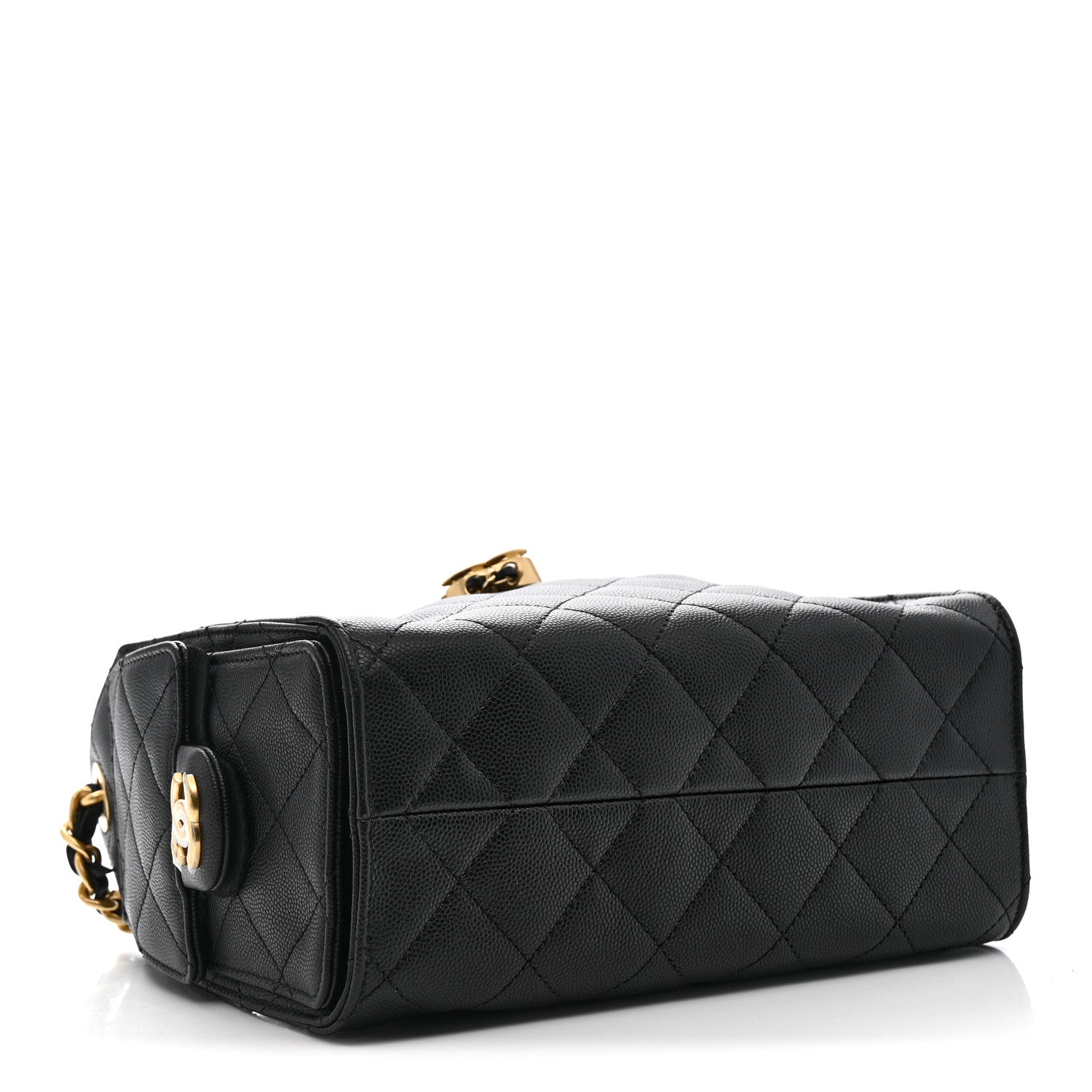 Caviar Quilted Mini Chanel 25 Handbag Black