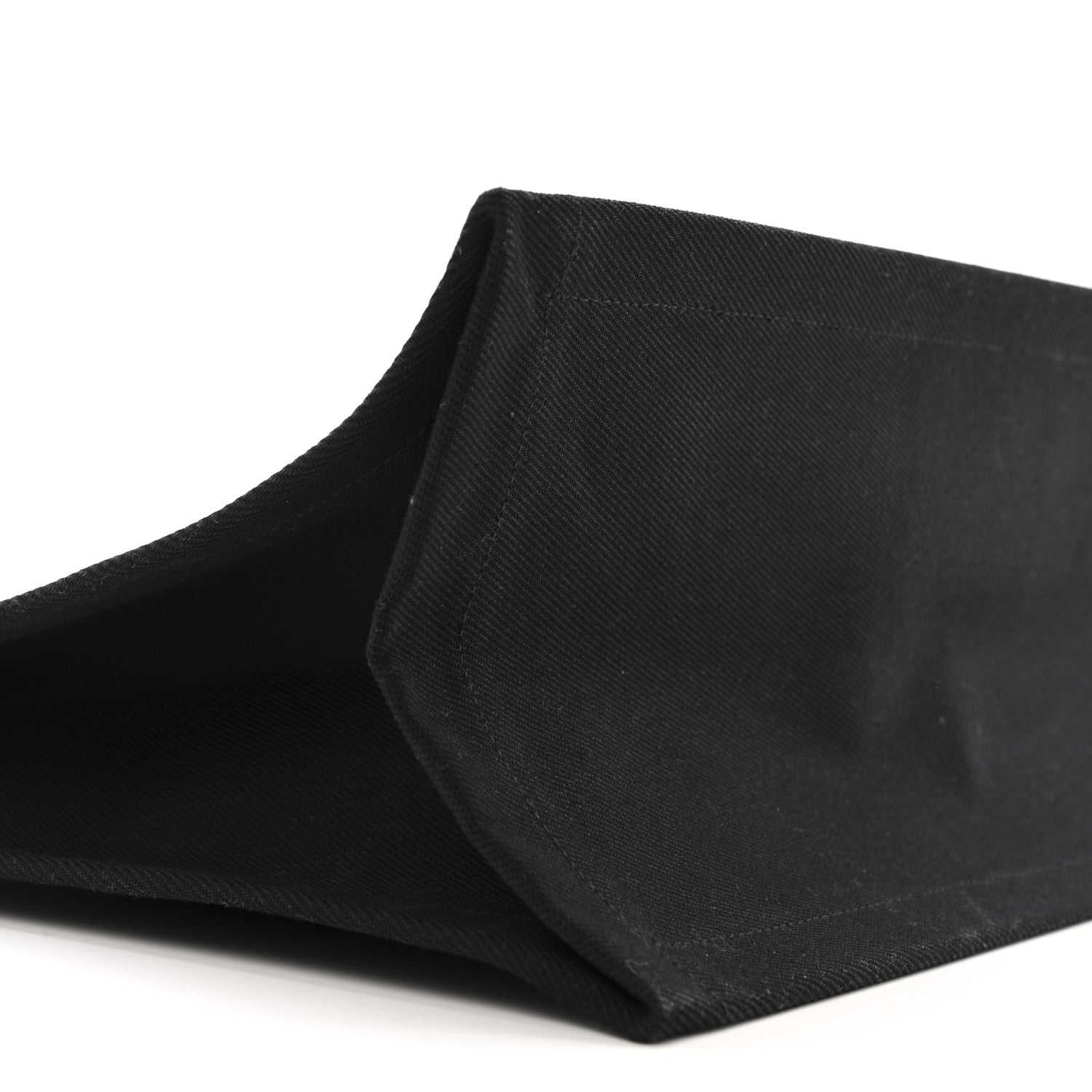 Linen Calfskin Rive Gauche Tote Black