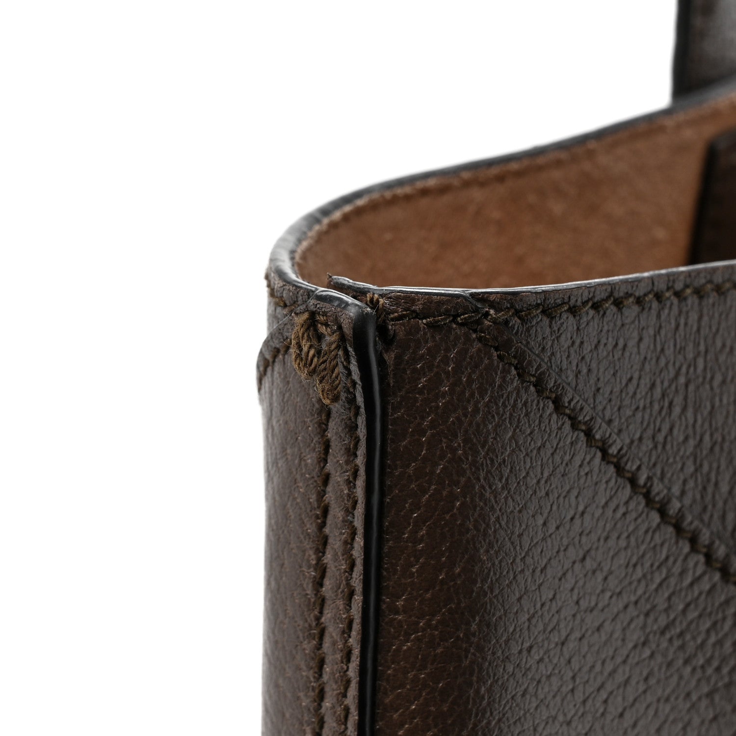 GG Supreme Monogram Web Large Ophidia Vertical Shopping Tote Brown