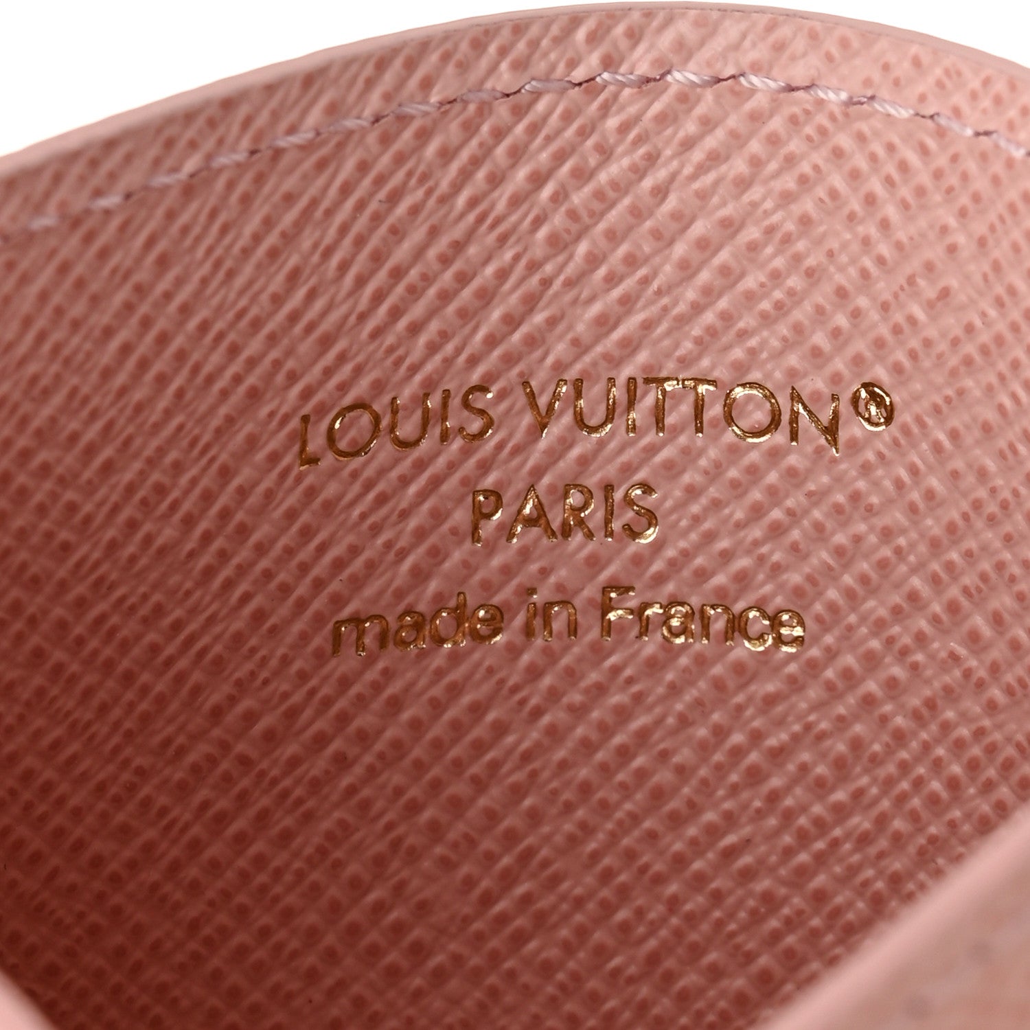 Monogram LV Charms Card Holder Rose Ballerine