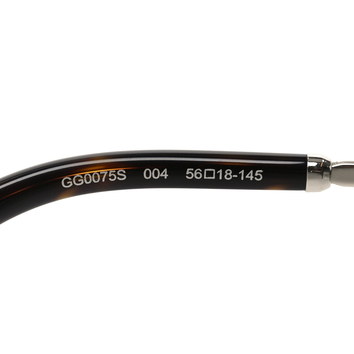 Round Metal GG0075SK Sunglasses Red Gold