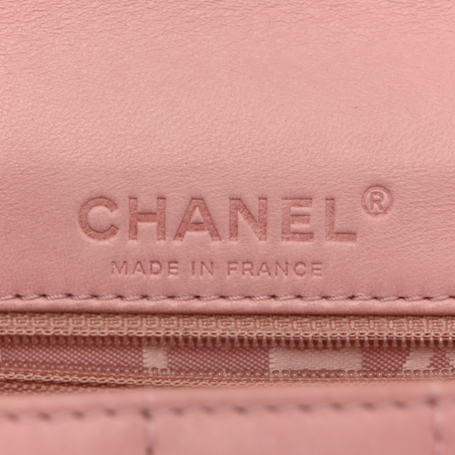 Lambskin Quilted Chocolate Bar 4 Chain Flap Pink