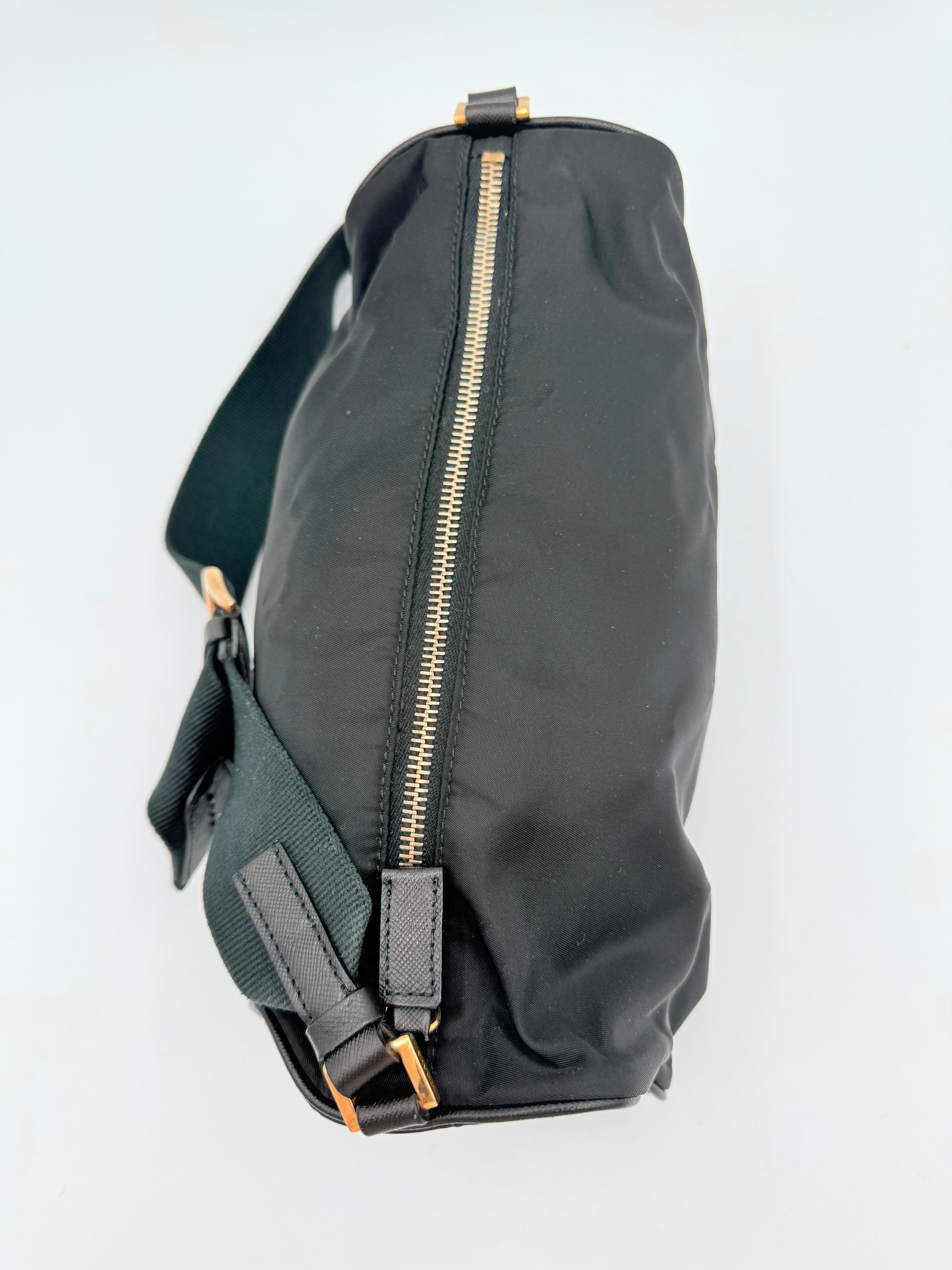 Handbag Luxury Designer By Prada In Black, Size:Small