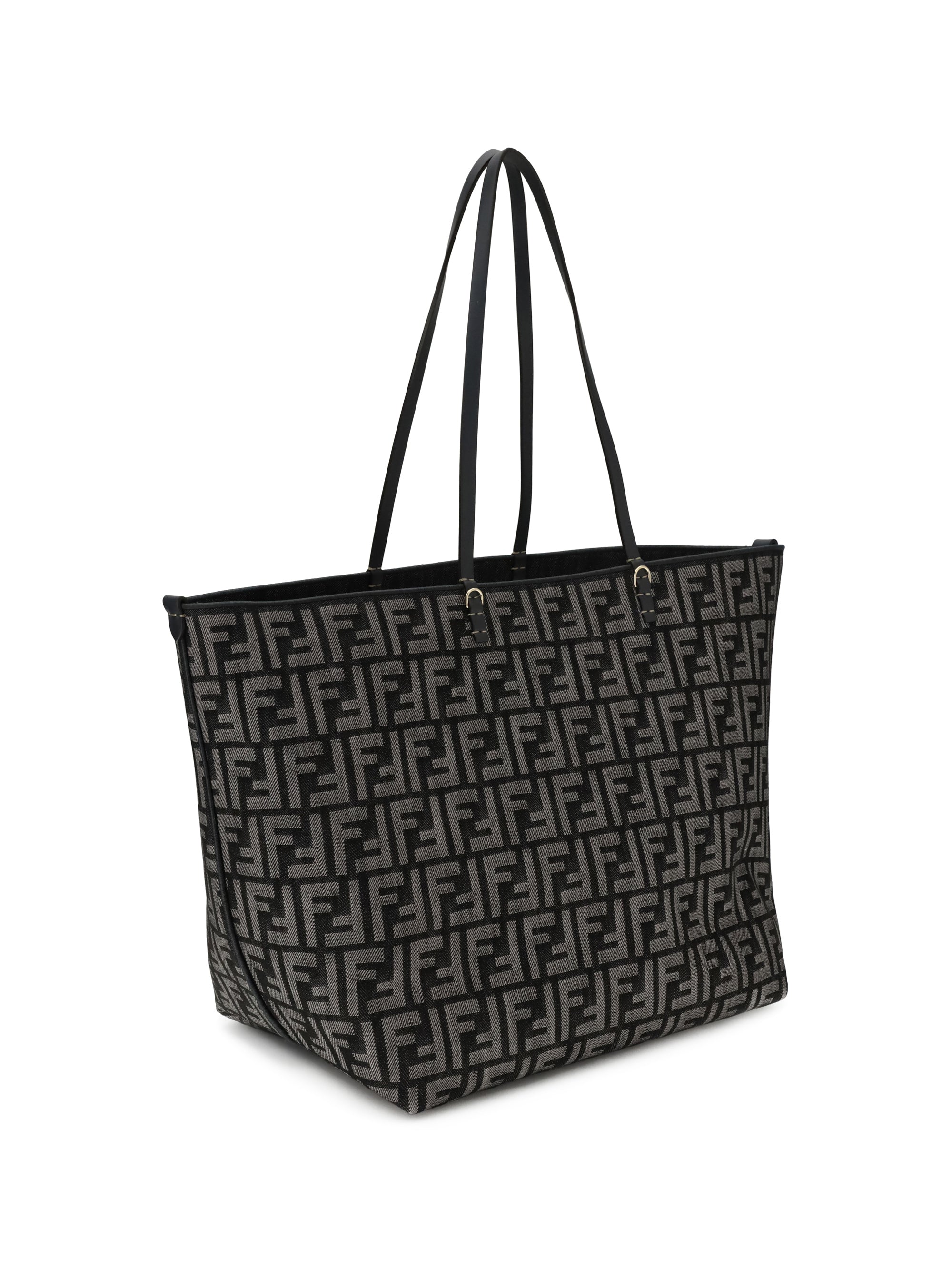 roll large shopper bag with all-over ff motif
