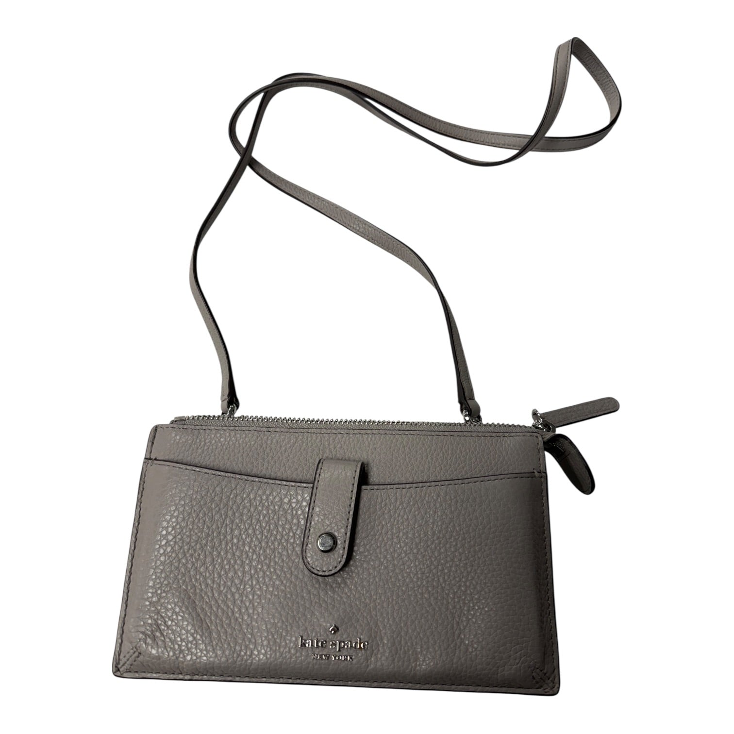 Crossbody Designer By Kate Spade In Grey, Size:Medium