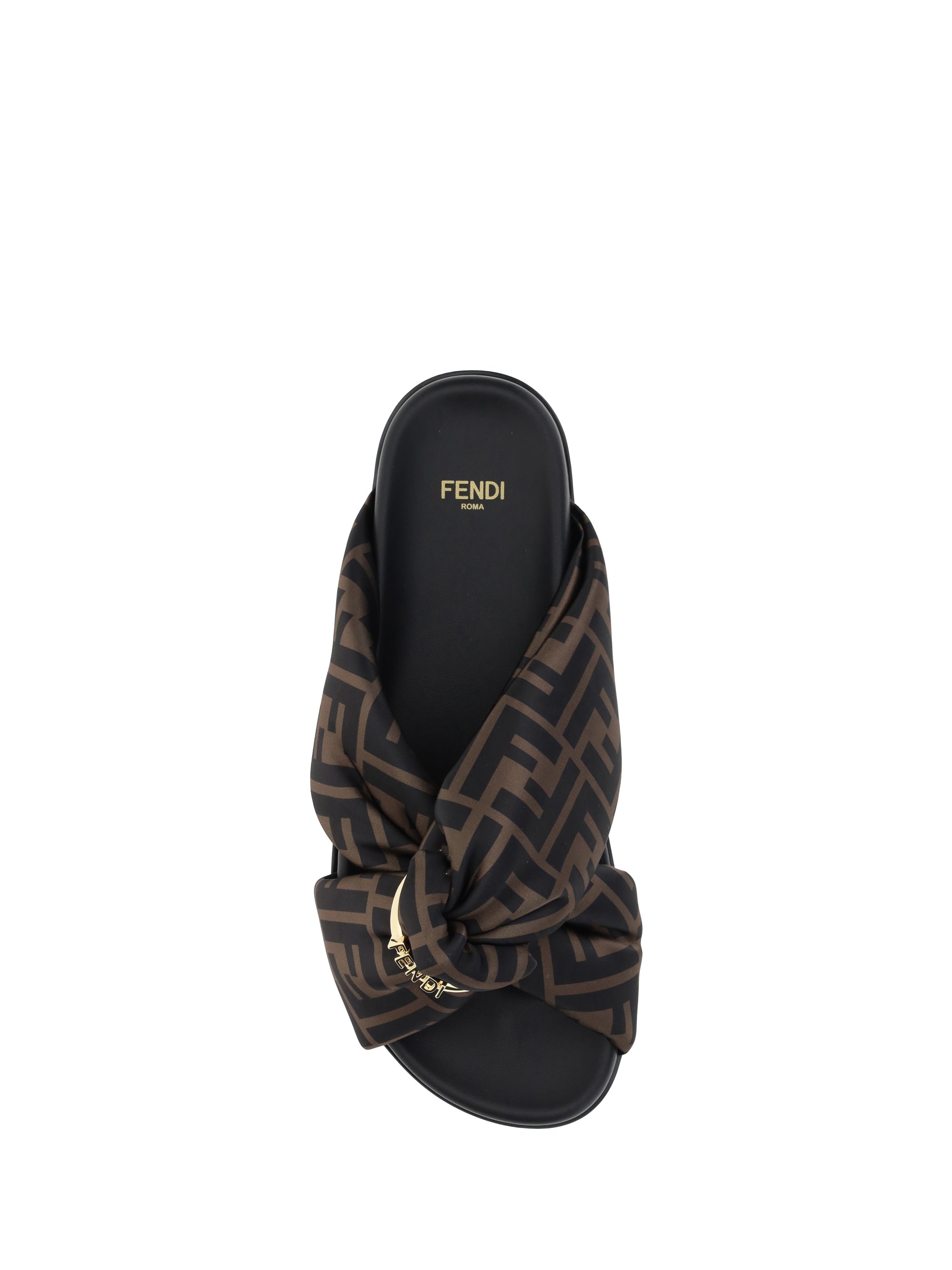 satin slide sandals
