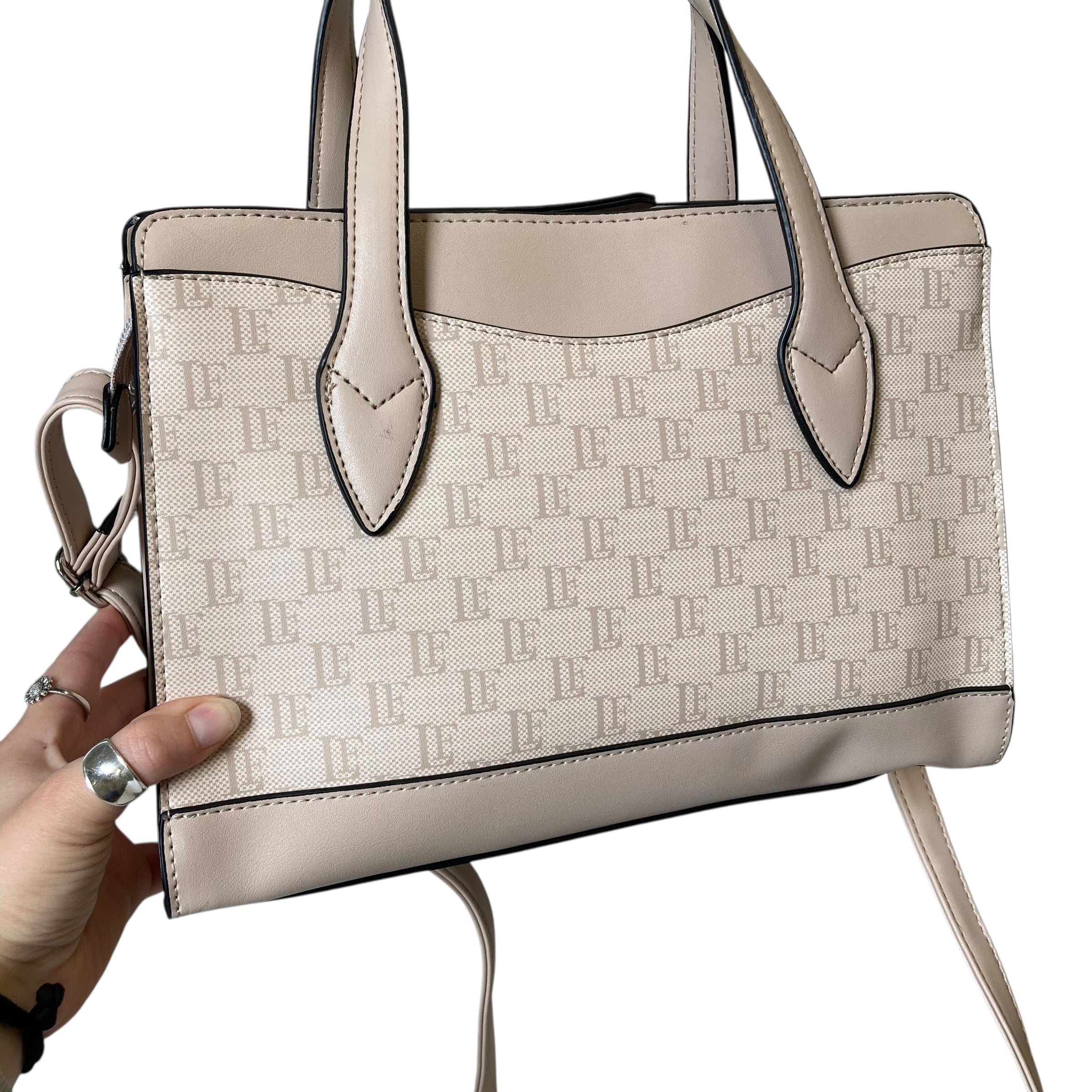 Handbag By London Fog In Tan, Size:Medium