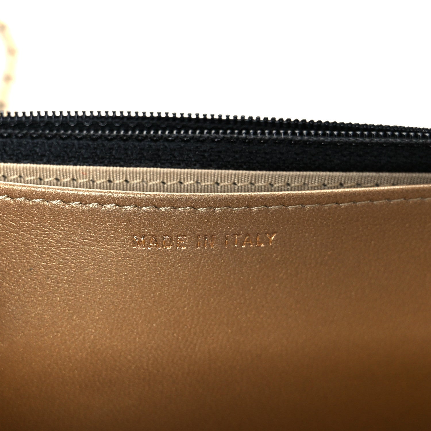 Lambskin Quilted CC Pearl Crush Wallet on Chain WOC Black