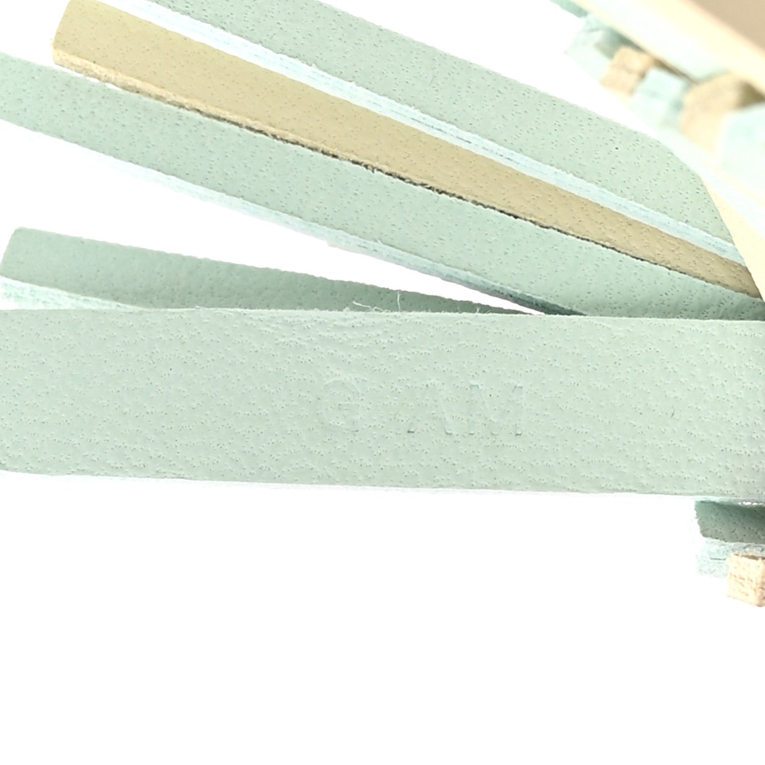 Milo Lambskin Epsom Chouette Bag Charm Vert Peppermint Clé Feu Rouge H White Black