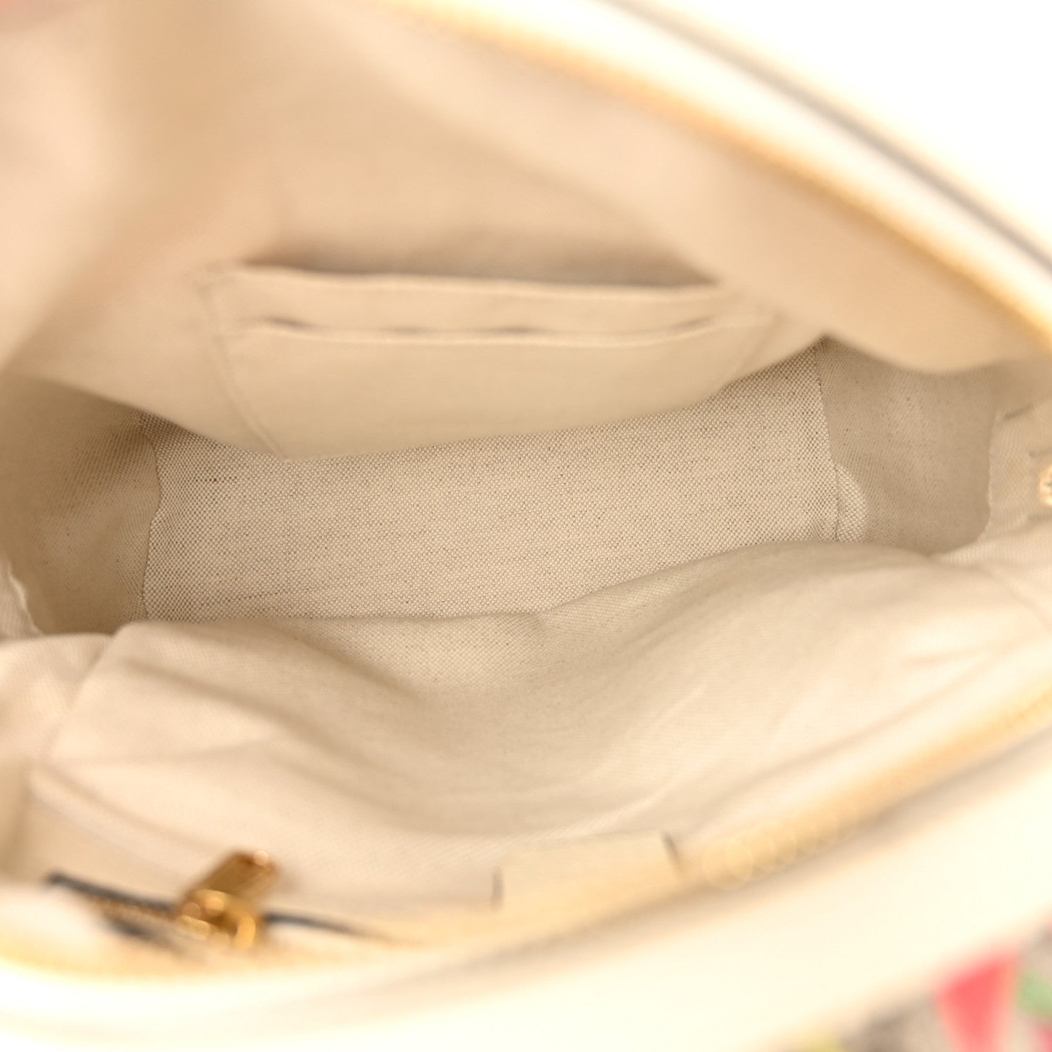 GG Supreme Monogram Flora Web Small Ophidia Day Backpack White