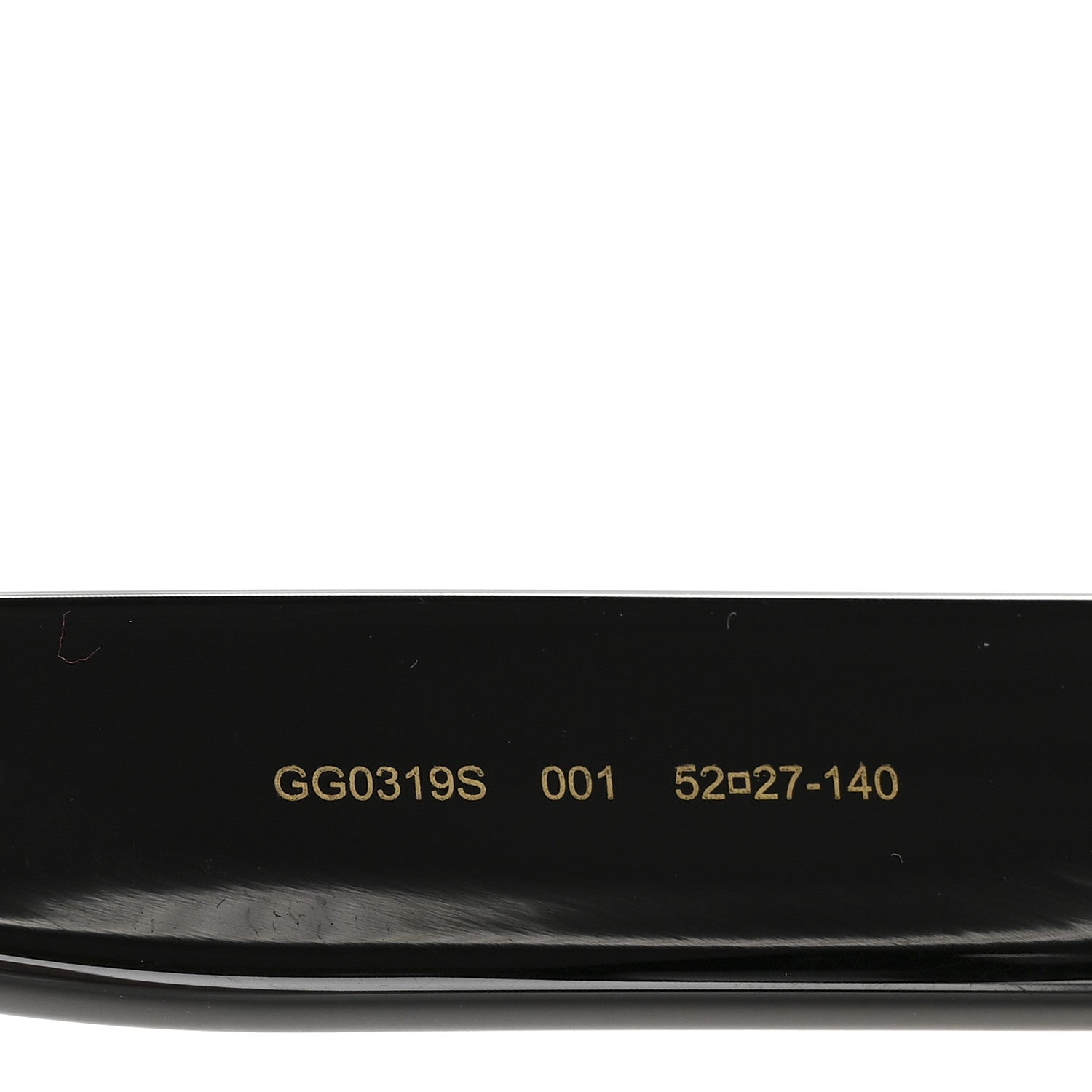 Acetate Round GG Sunglasses GG0319S Black