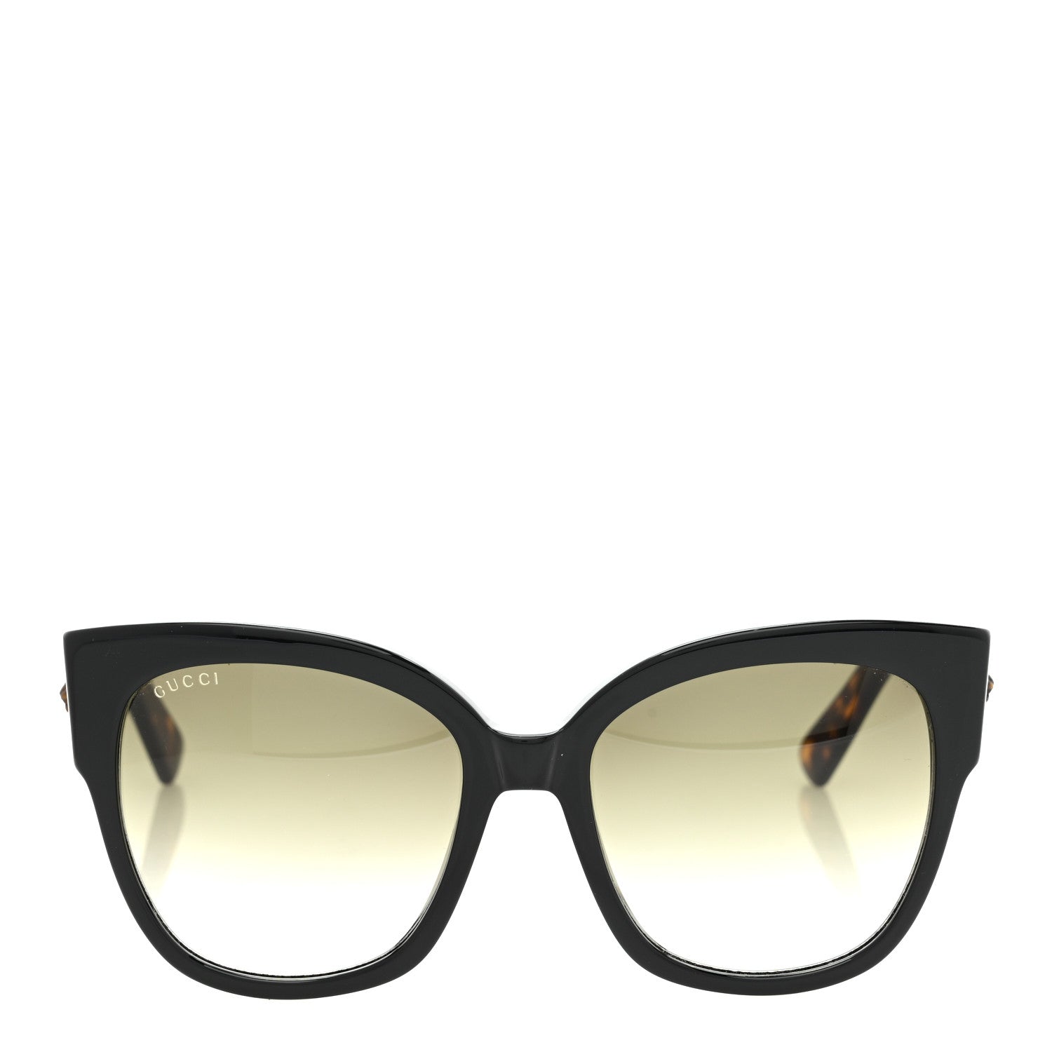 Acetate Square Frame Web Sunglasses GG0059S Black Tortoise