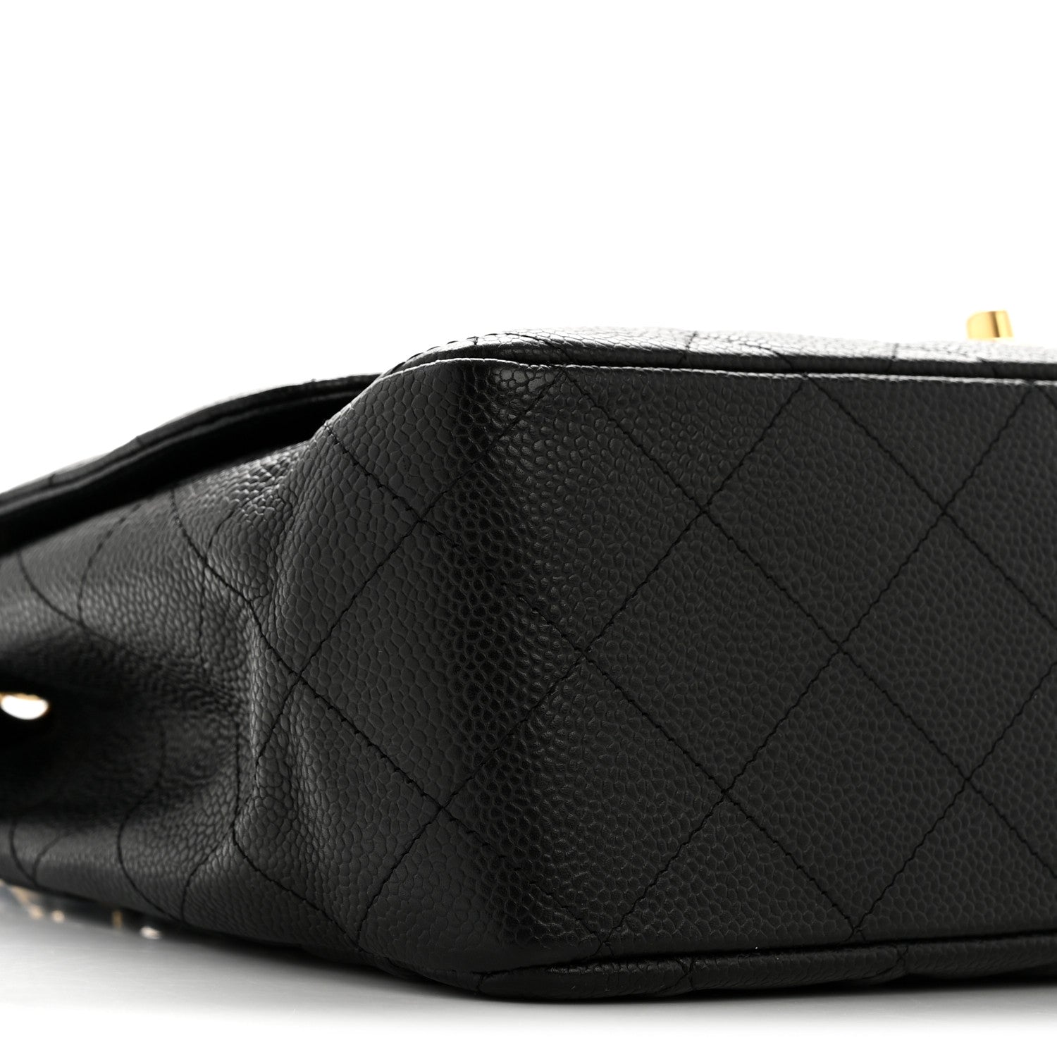 Caviar Quilted Jumbo Single Flap Black
