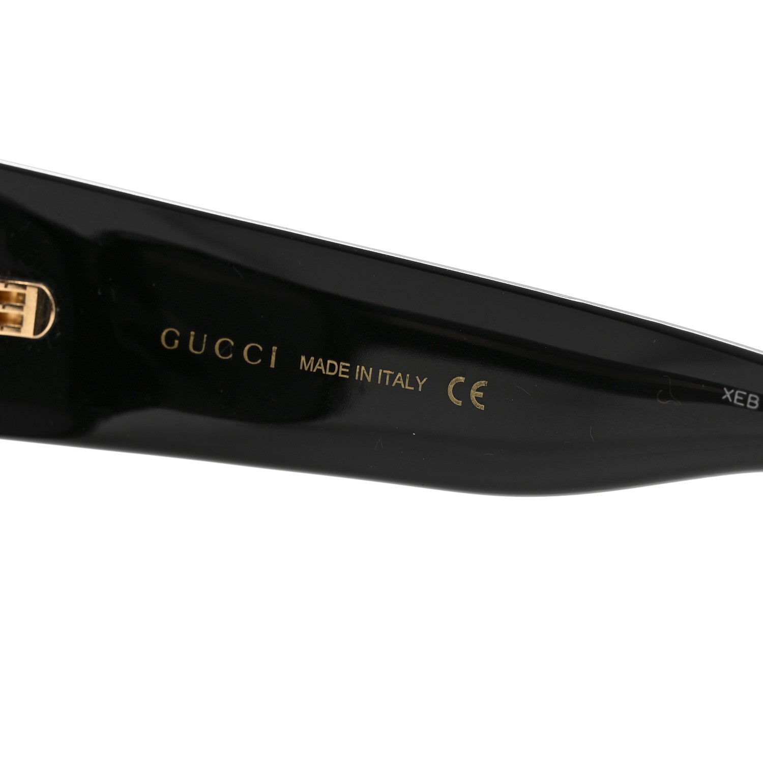 Acetate Square Frame Sunglasses GG0142SA Black