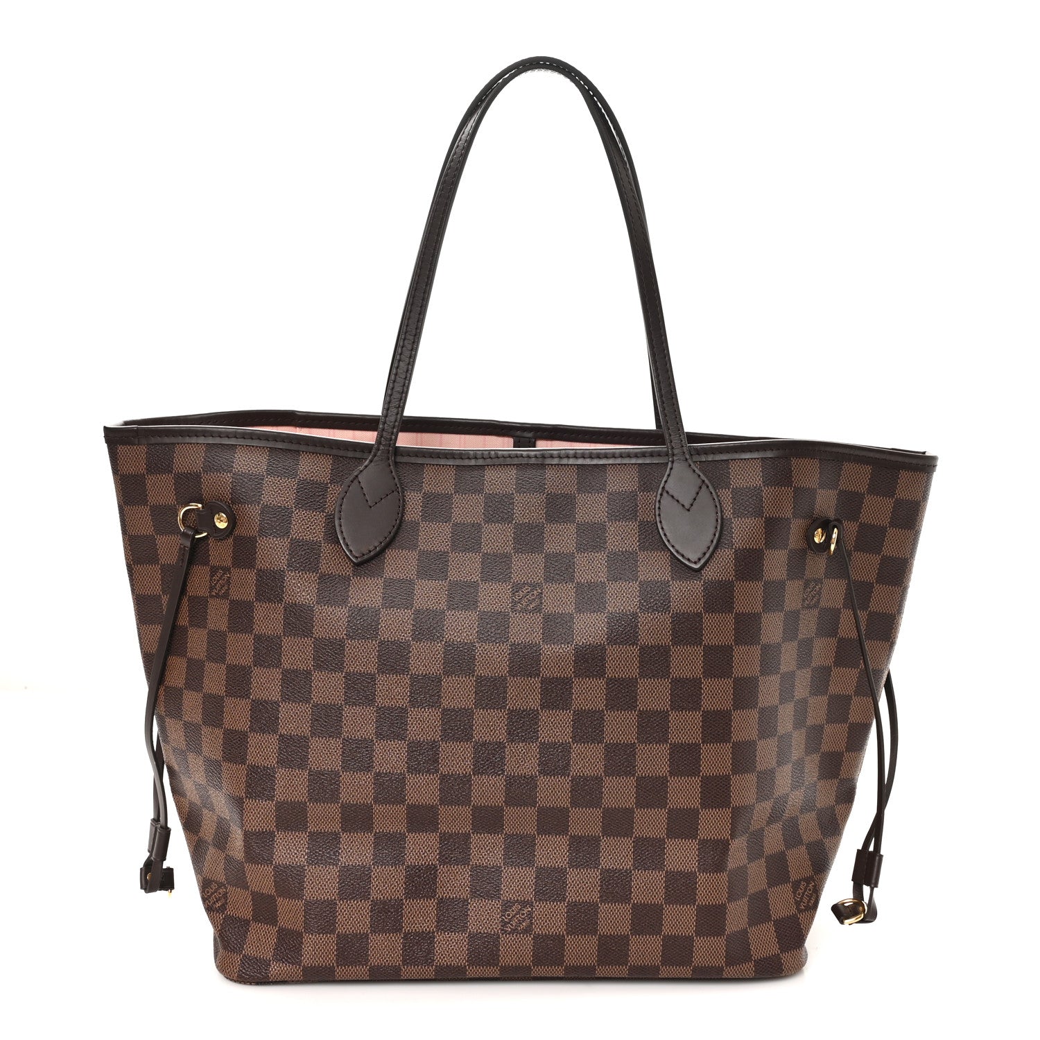 Damier Ebene Neo Neverfull MM Rose Ballerine