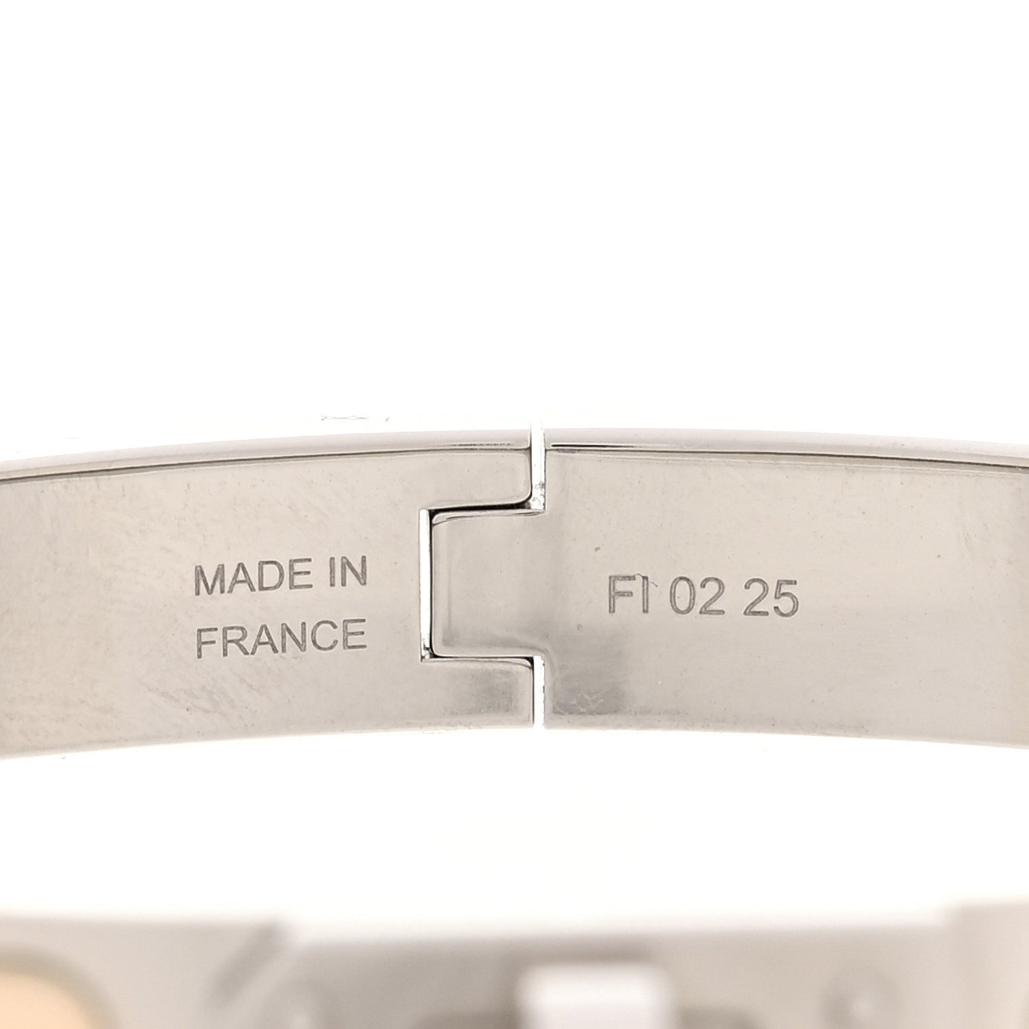 Enamel Mini Clic Kelly Bracelet PM Creme