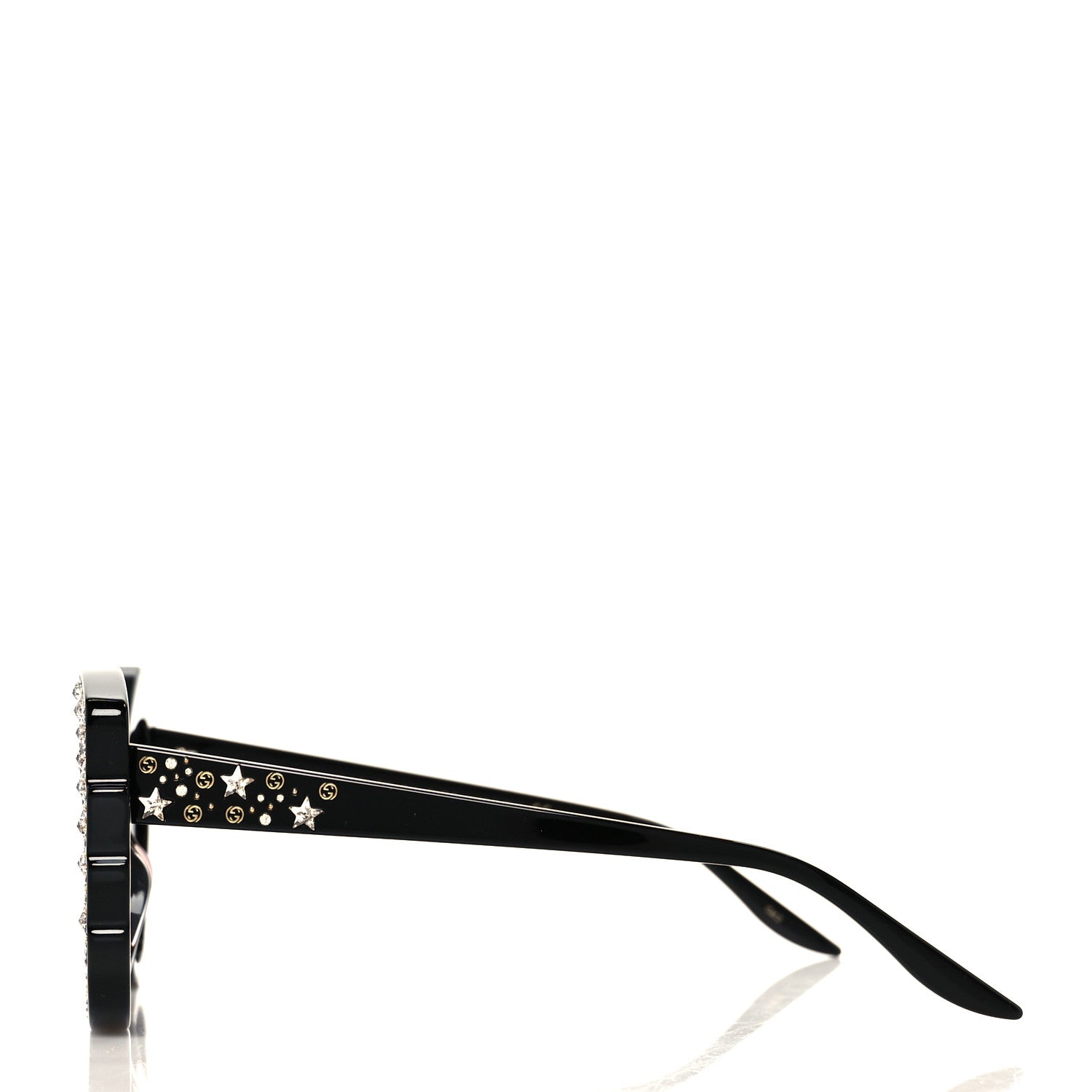 Acetate Crystal Sunglasses GG1095S Black