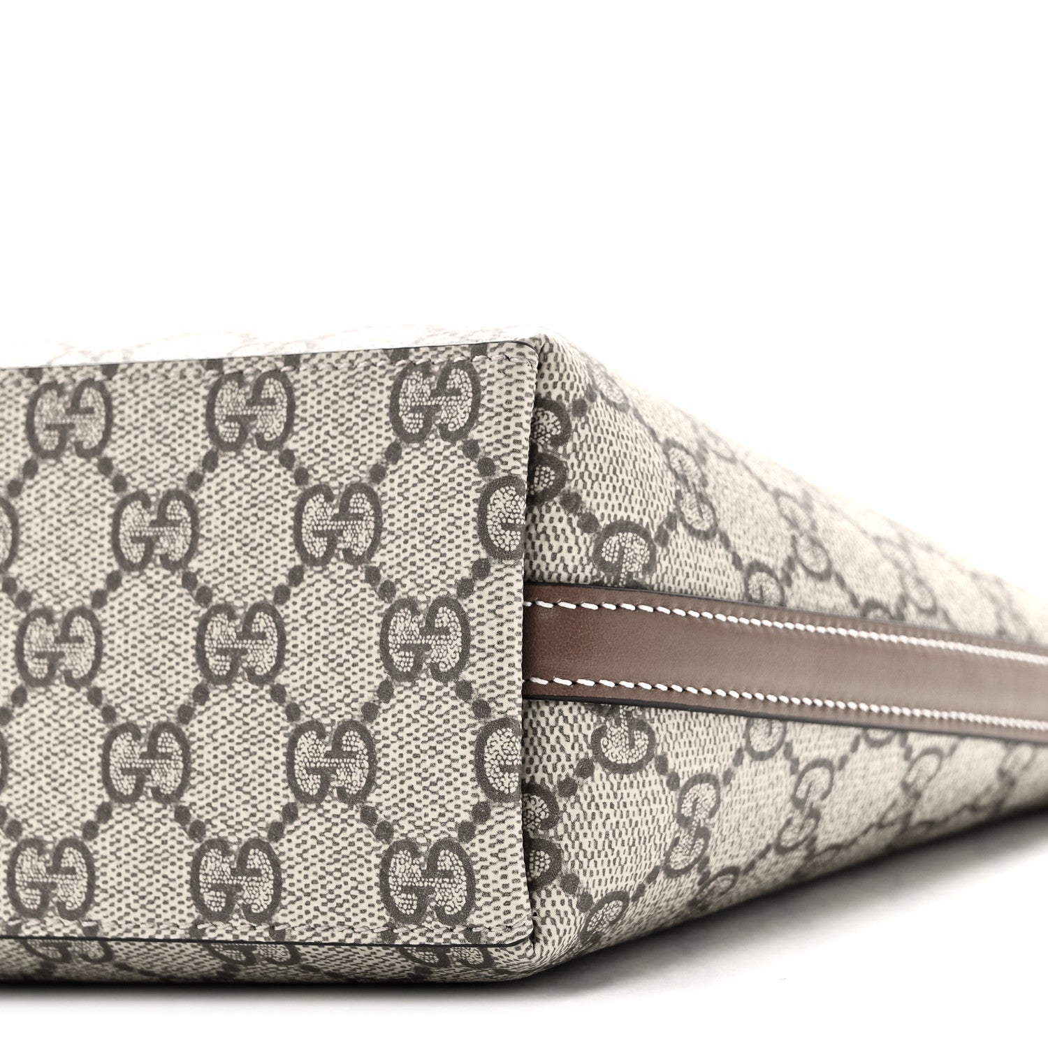 GG Supreme Monogram Emblem Nano Shoulder Bag Beige Ebony Sundial