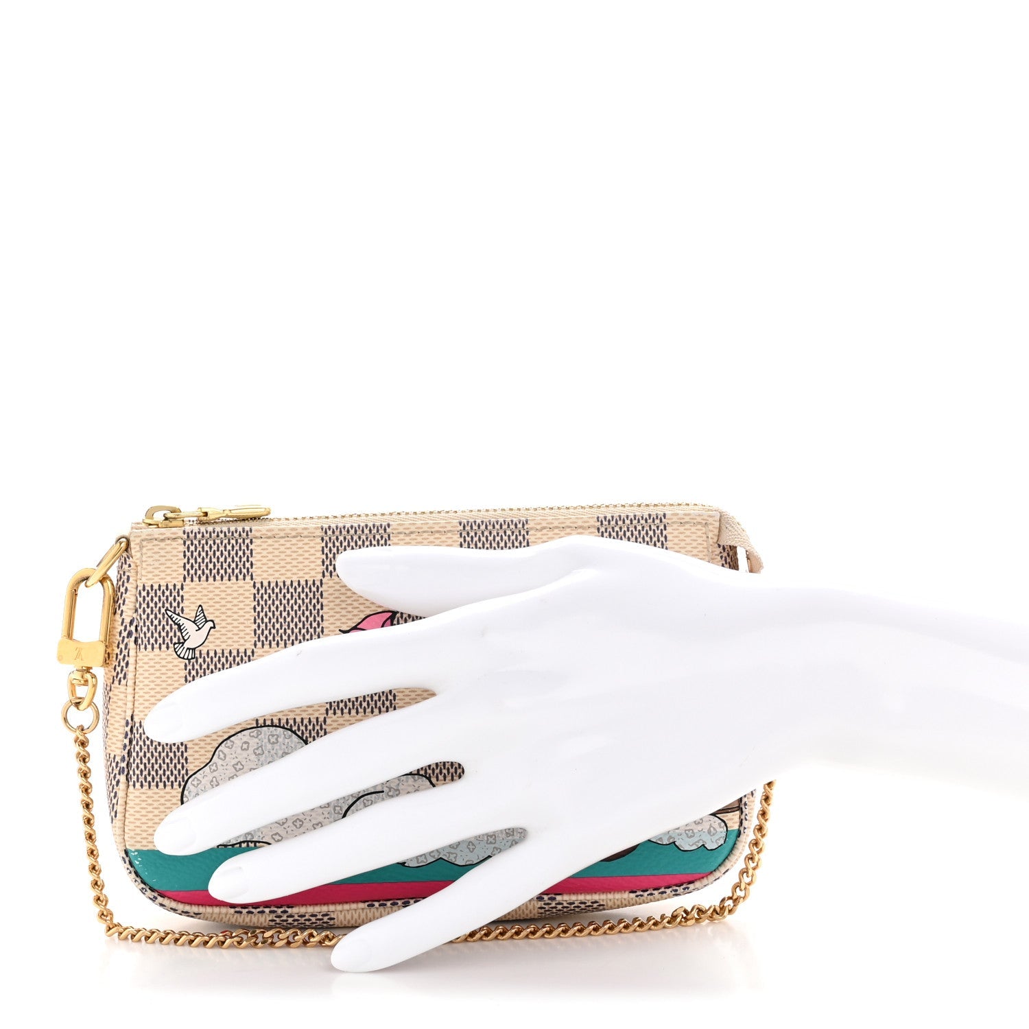 Damier Azur 2015 Christmas Animation Mini Pochette Accessories