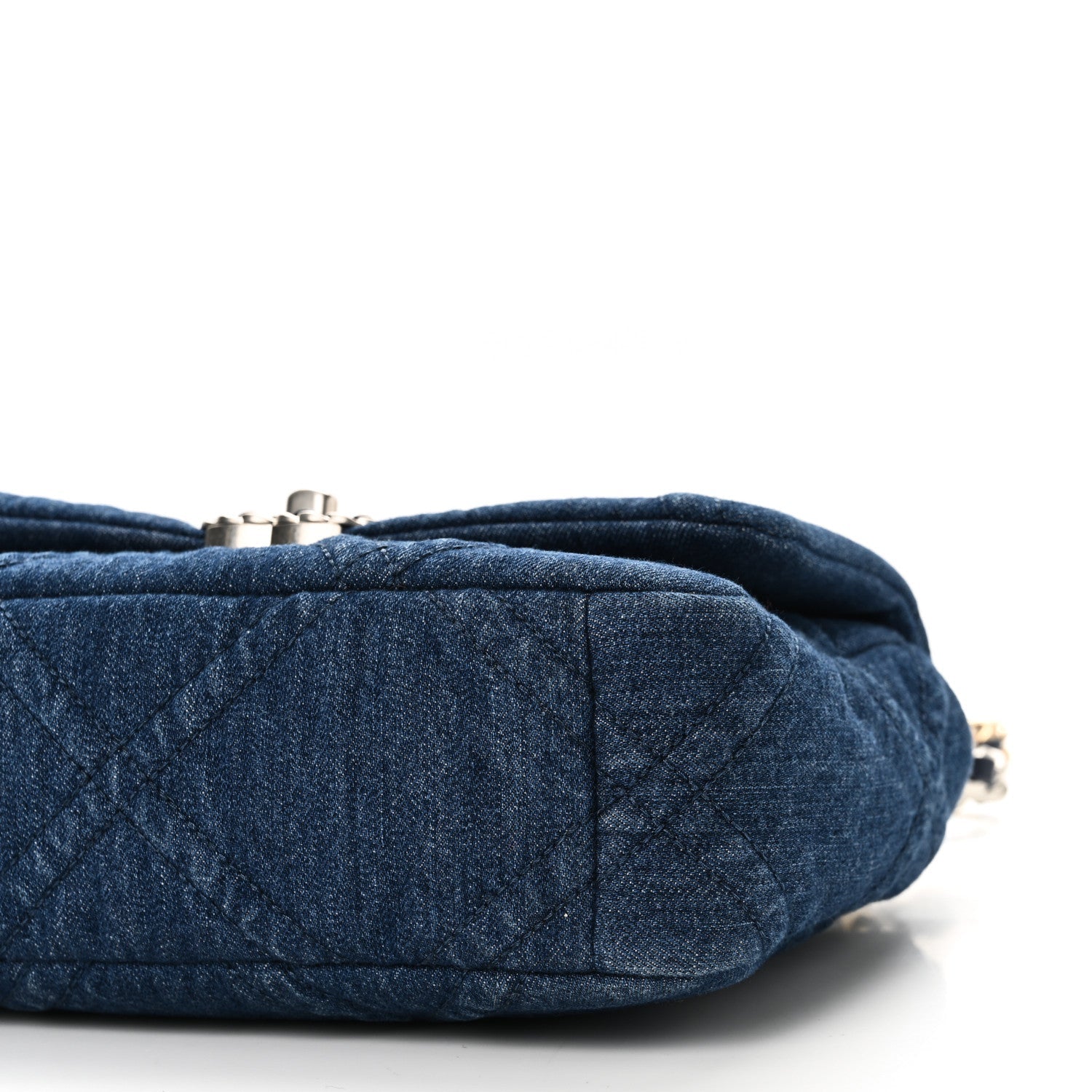 Denim Quilted Medium Chanel 19 Flap Blue