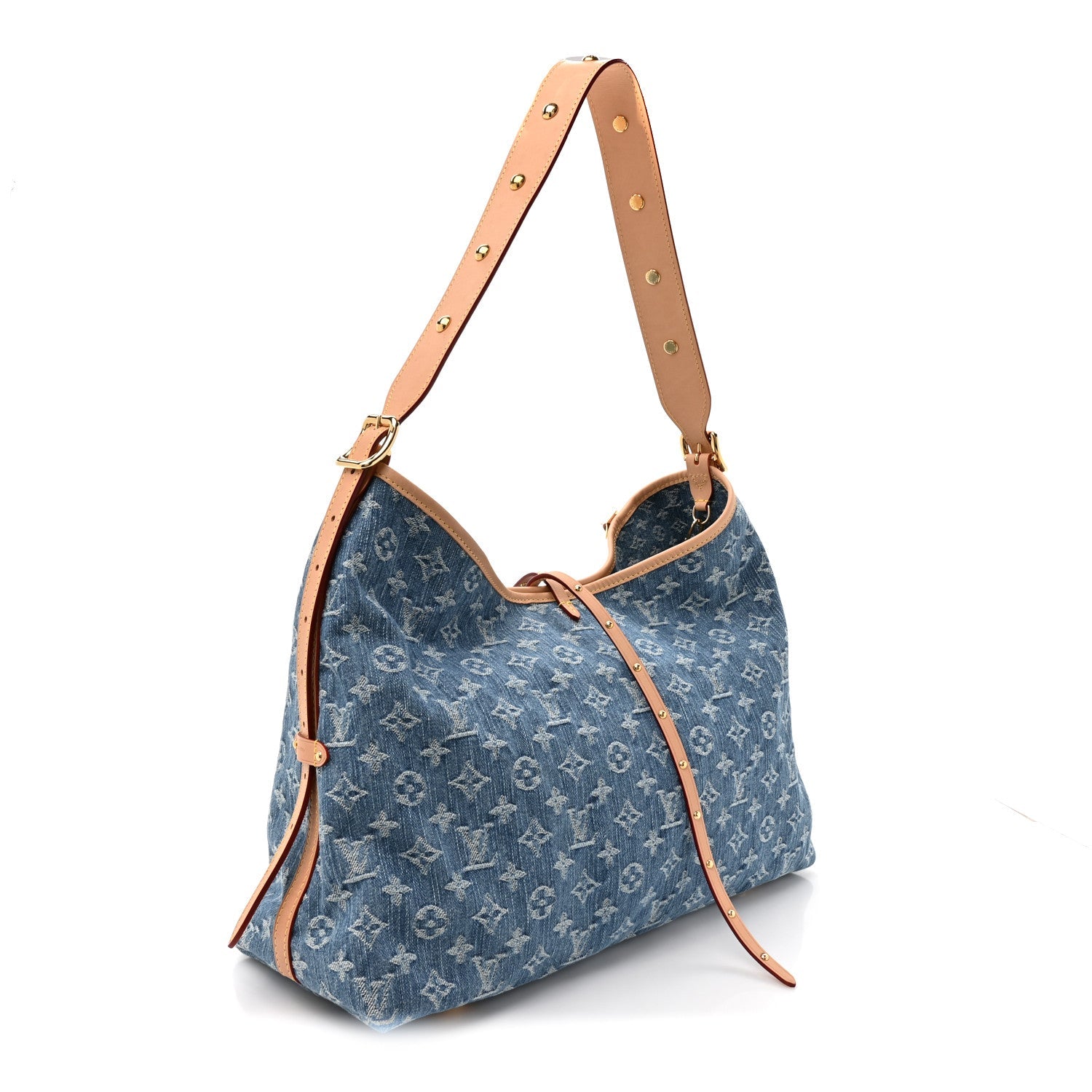 Monogram Denim CarryAll MM Blue