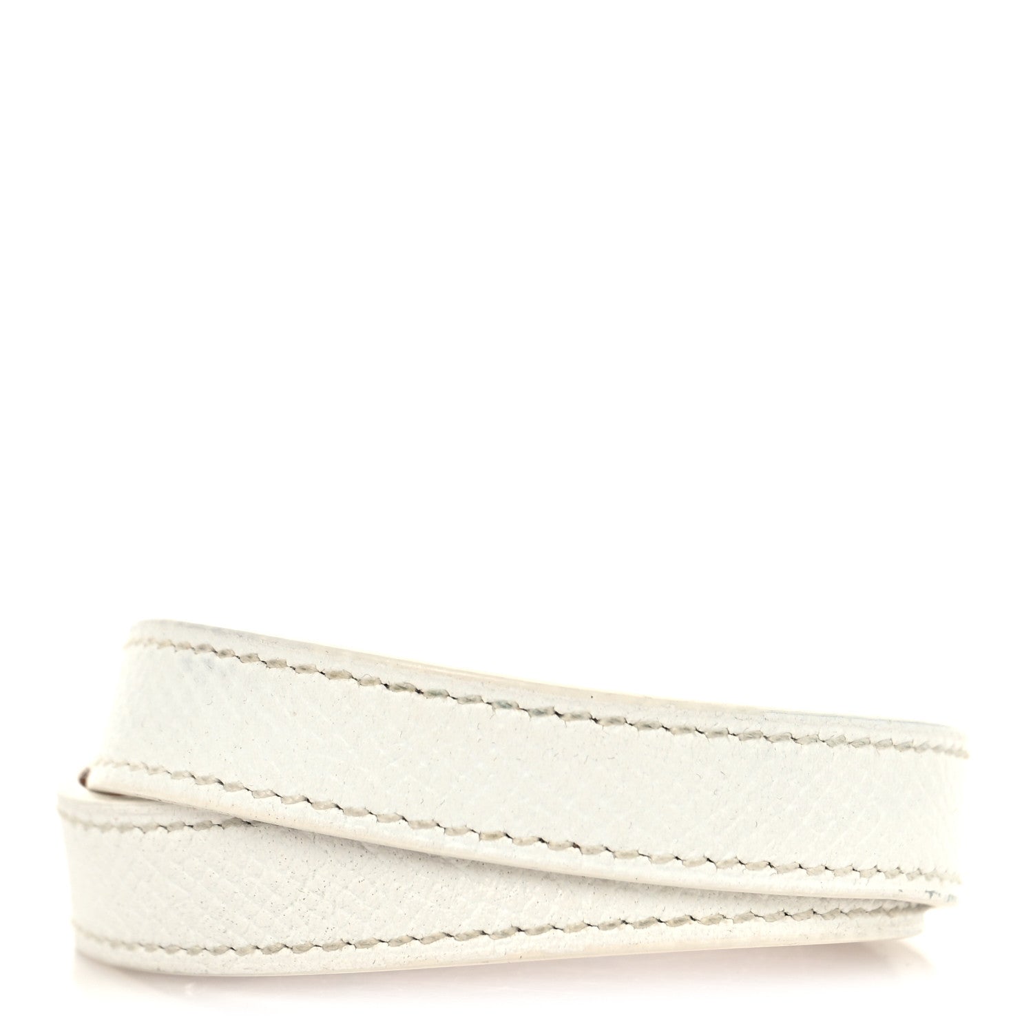 Epsom Kelly Double Tour Bracelet M White