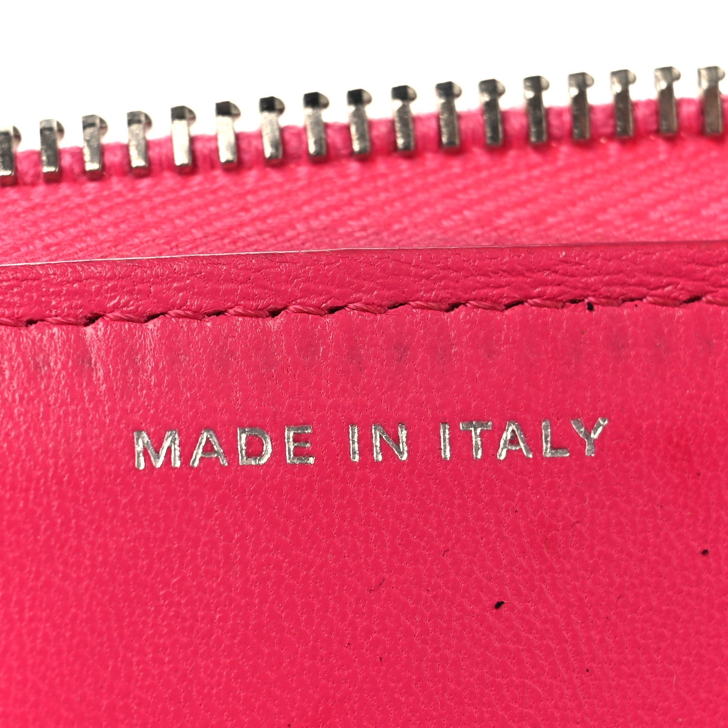 Lambskin Quilted Large Zip Around Organizer Wallet Pink