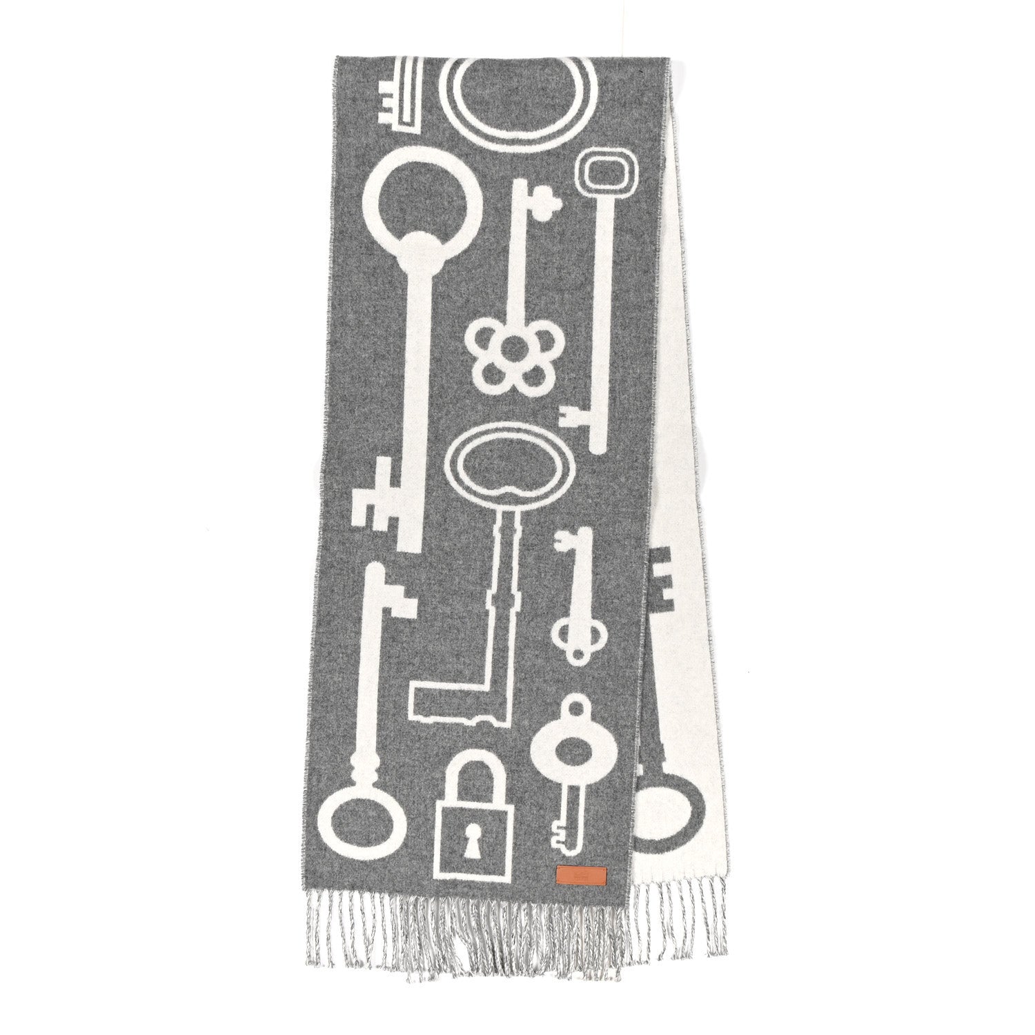 Cashmere Casaque Porte-Clefs Muffler Flanelle Ivoire