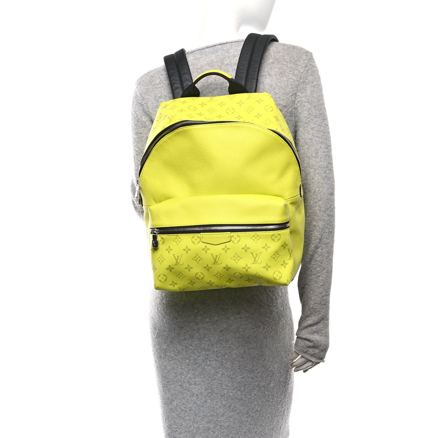 Taiga Monogram Discovery Backpack PM Yellow
