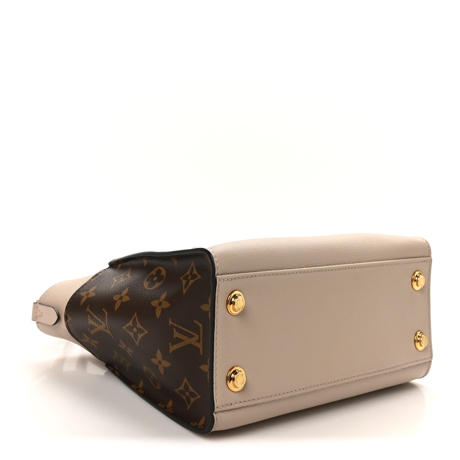 Calfskin Monogram On My Side PM Greige