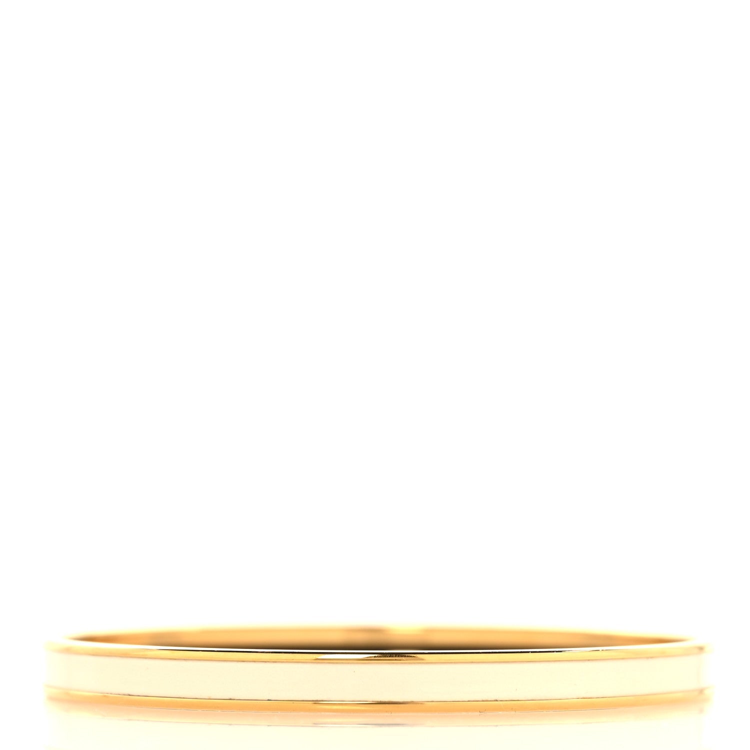 Enamel Printed Extra Narrow Uni Bracelet 70 Creme