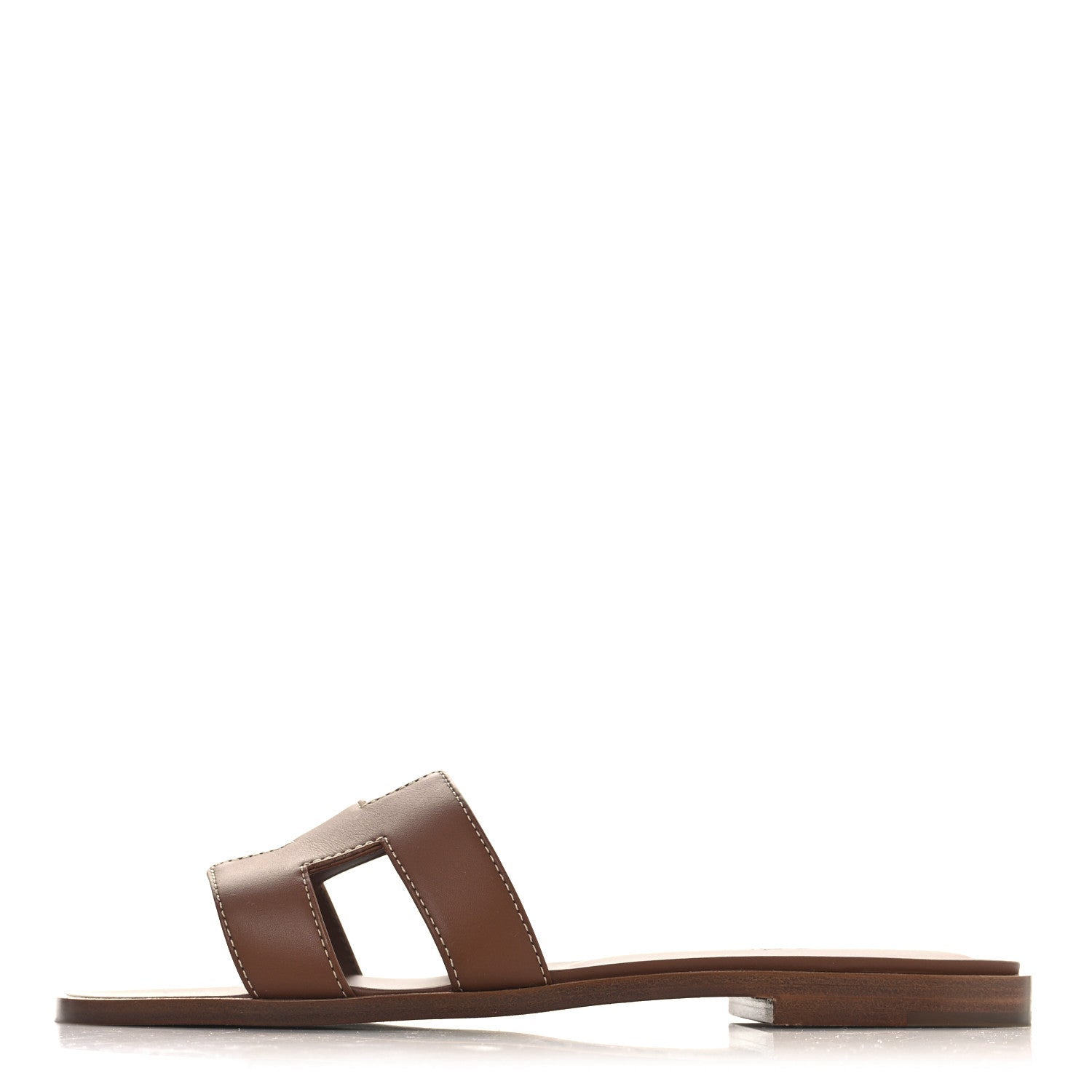 Box Calfskin Oran Sandals 38 Gold