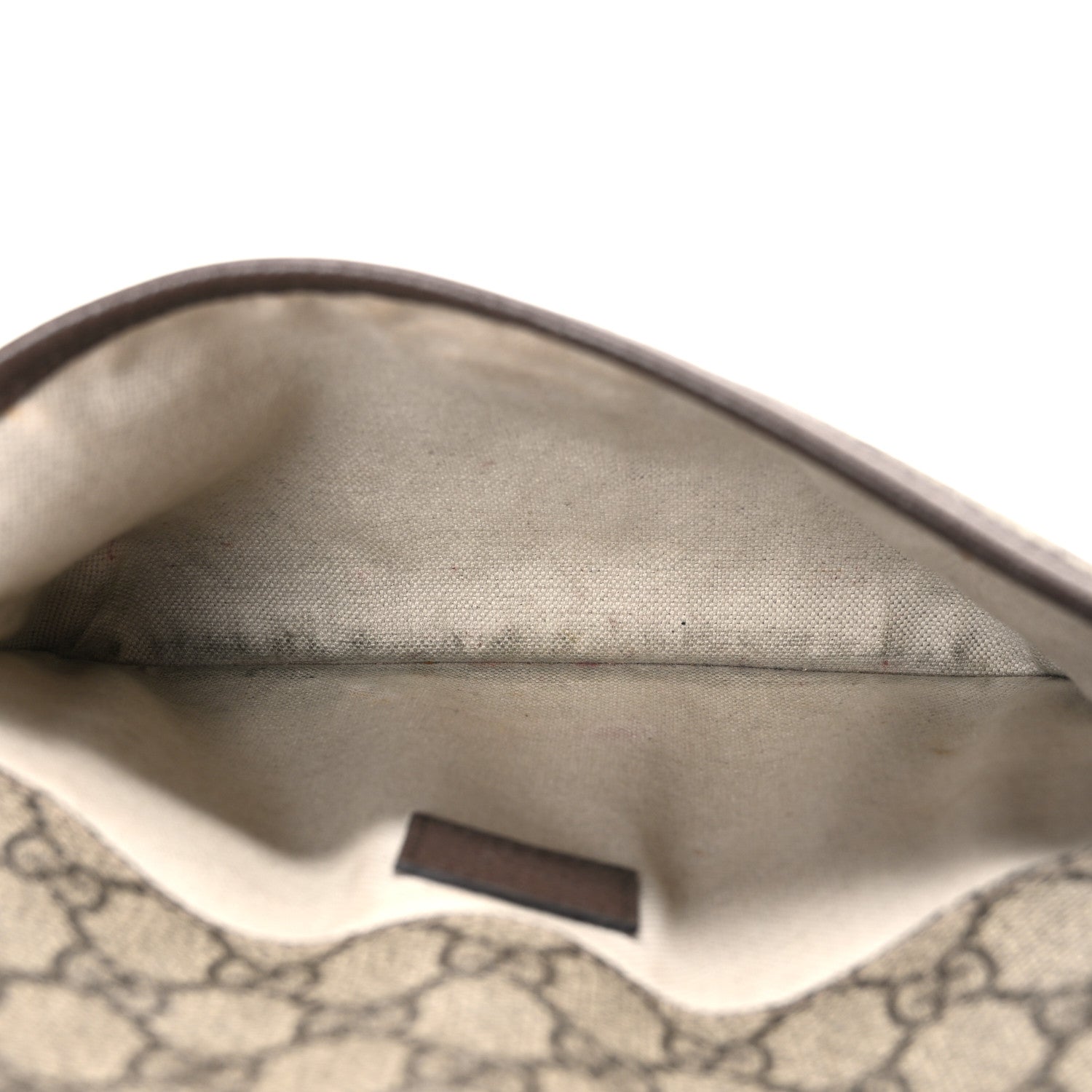 GG Supreme Monogram Neo Vintage Web Belt Bag Brown
