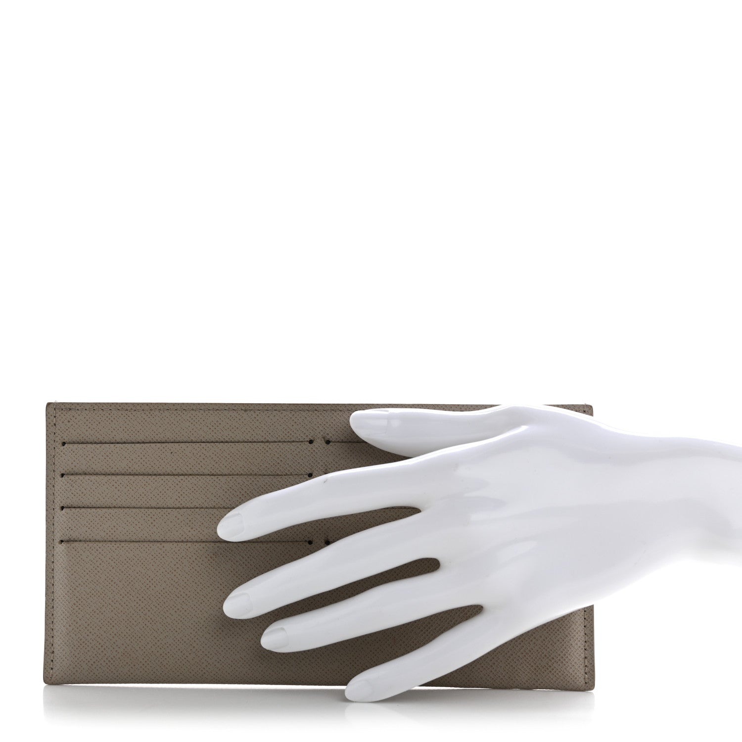 Calfskin Felicie Chain Wallet Card Holder Insert Tourterelle