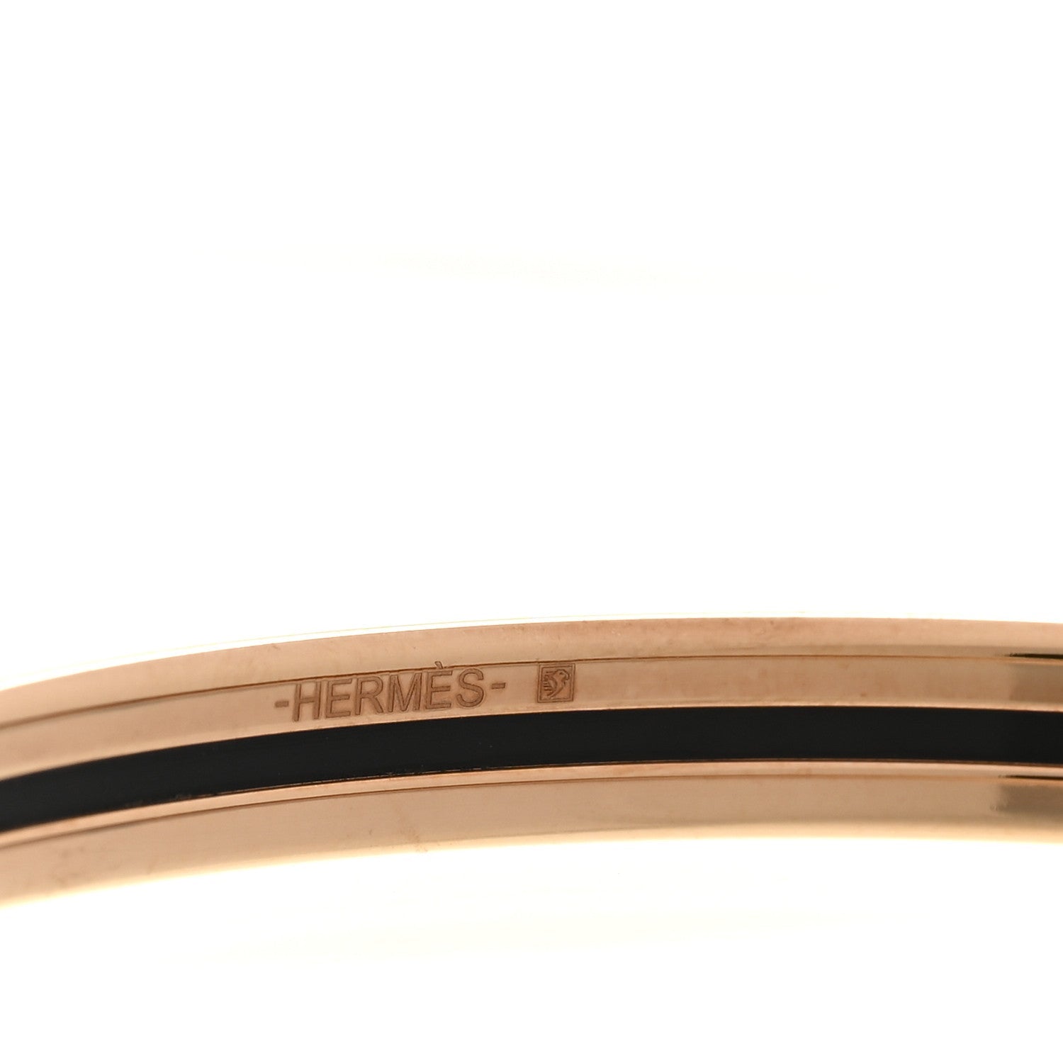 Enamel Printed Extra Narrow Fusion Bracelet Rose Candeur Poussin