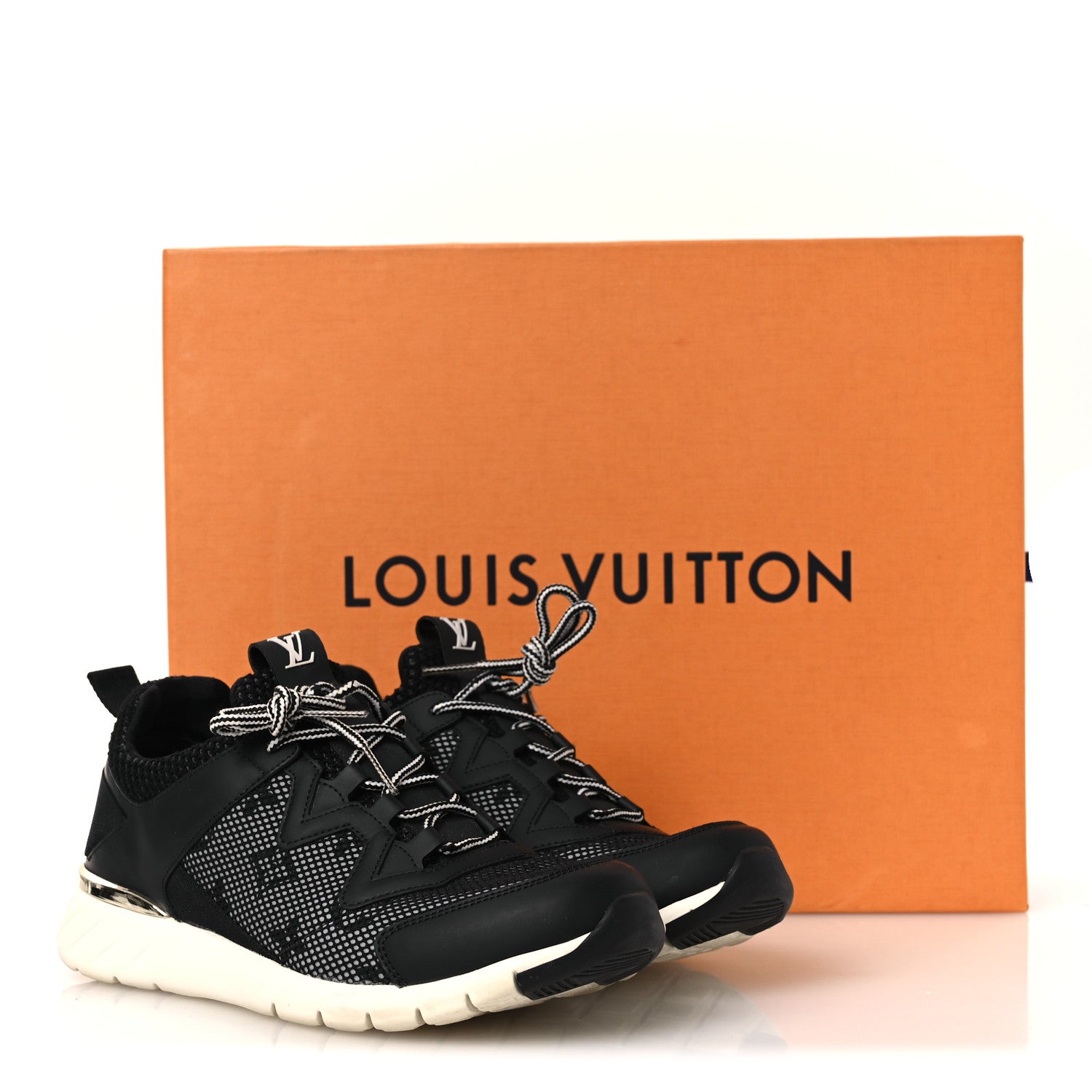 Technical Nylon Monogram Rubber Aftergame Sneakers 37 Black