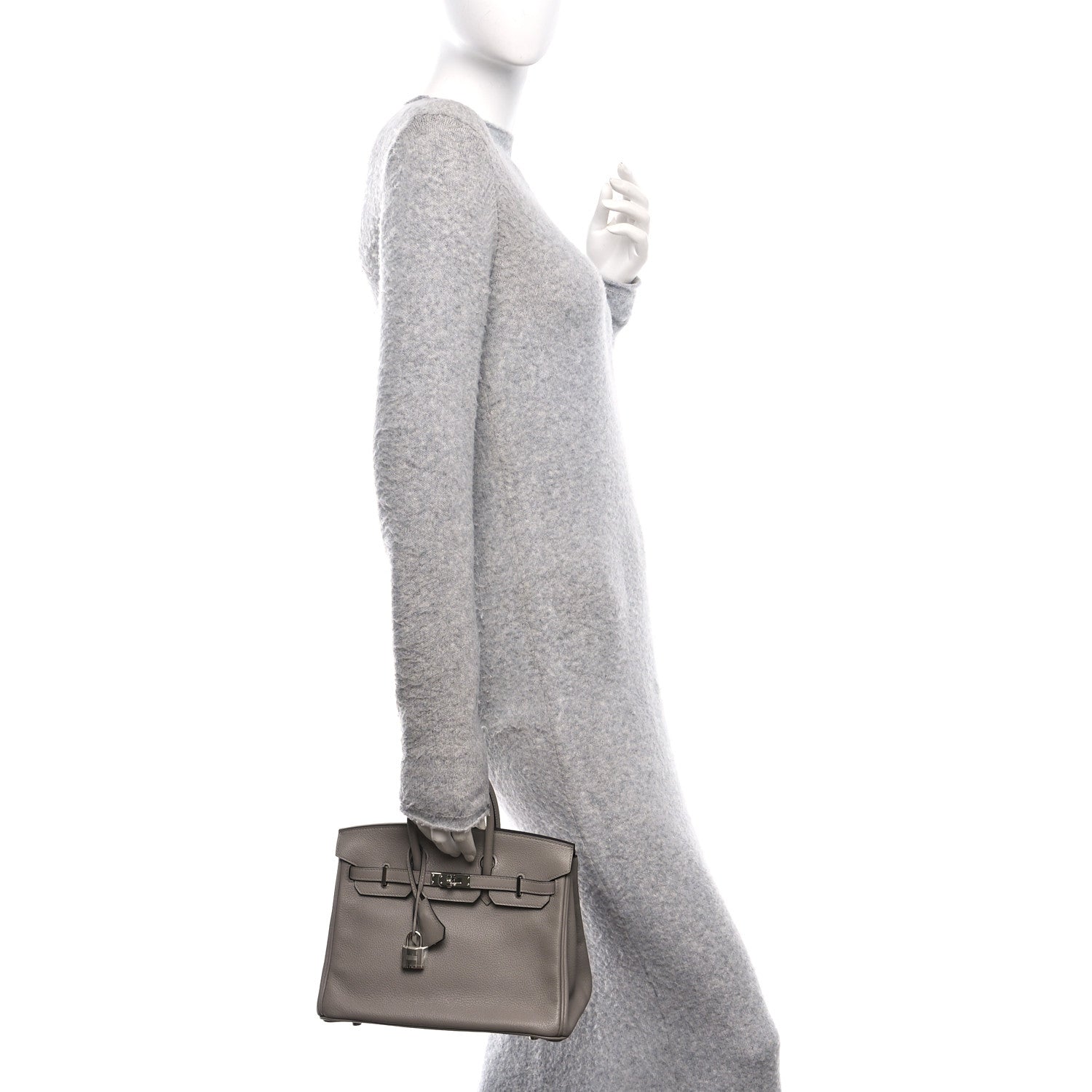 Taurillon Novillo Birkin 25 Gris Asphalte
