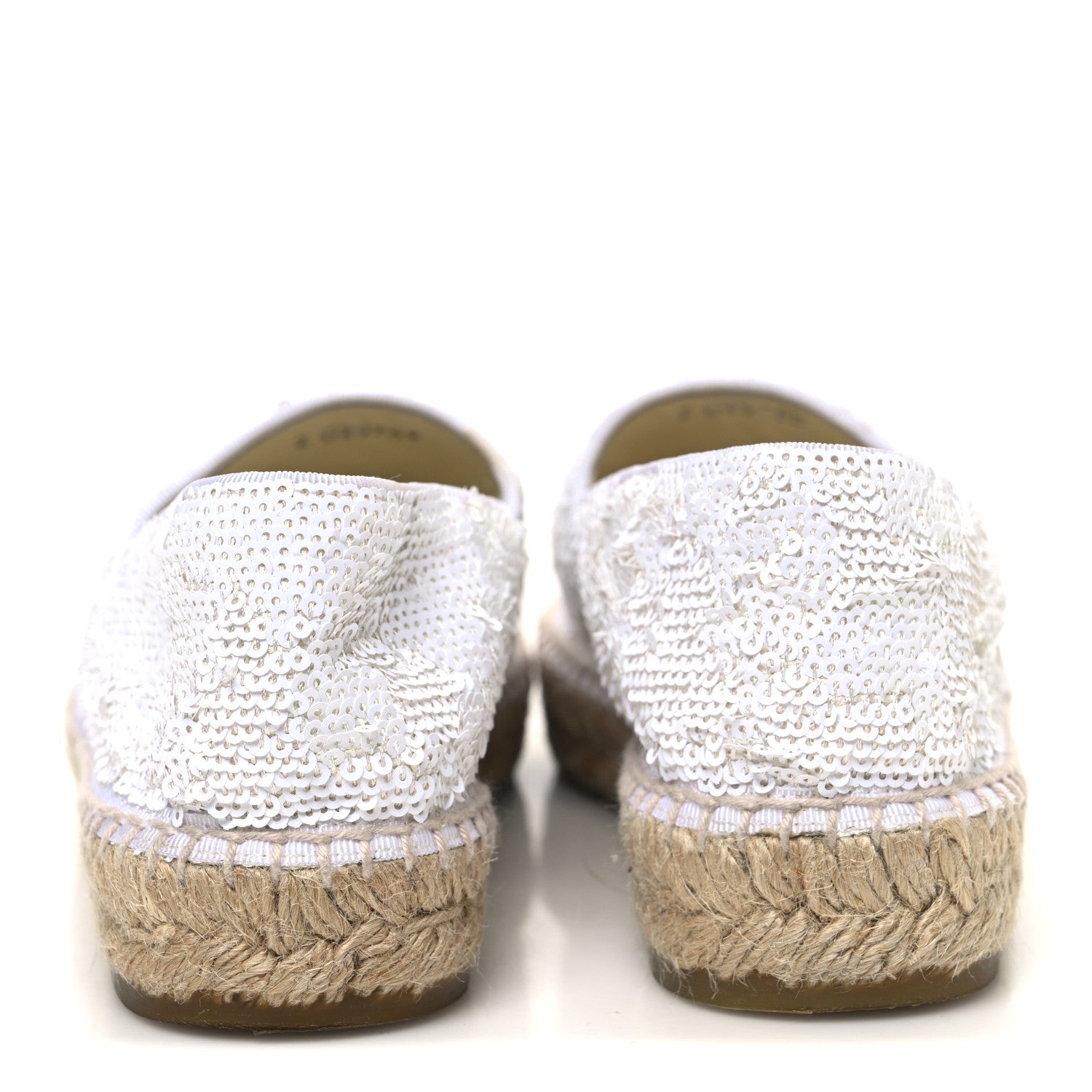 Patent Sequin CC Espadrilles 39 White