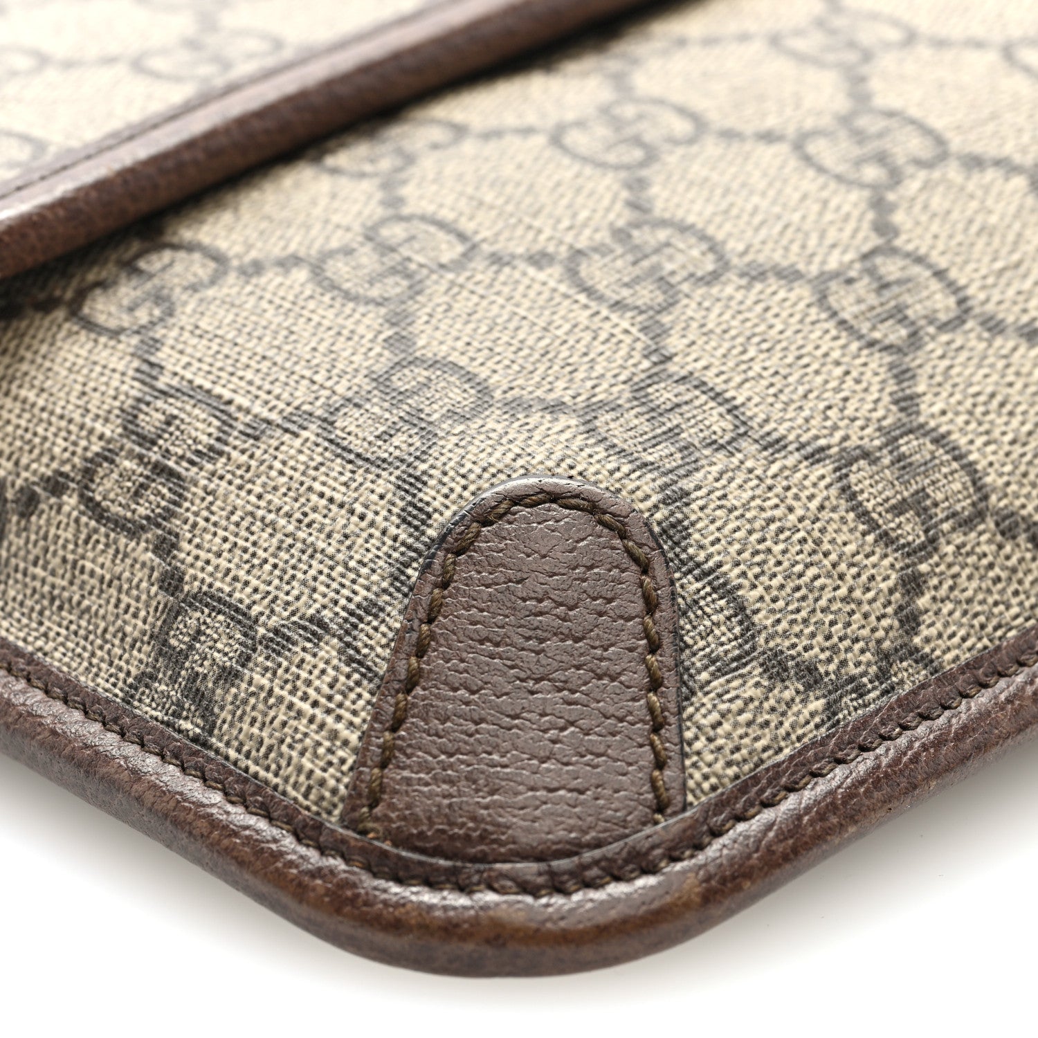 GG Supreme Monogram Neo Vintage Web Belt Bag Brown