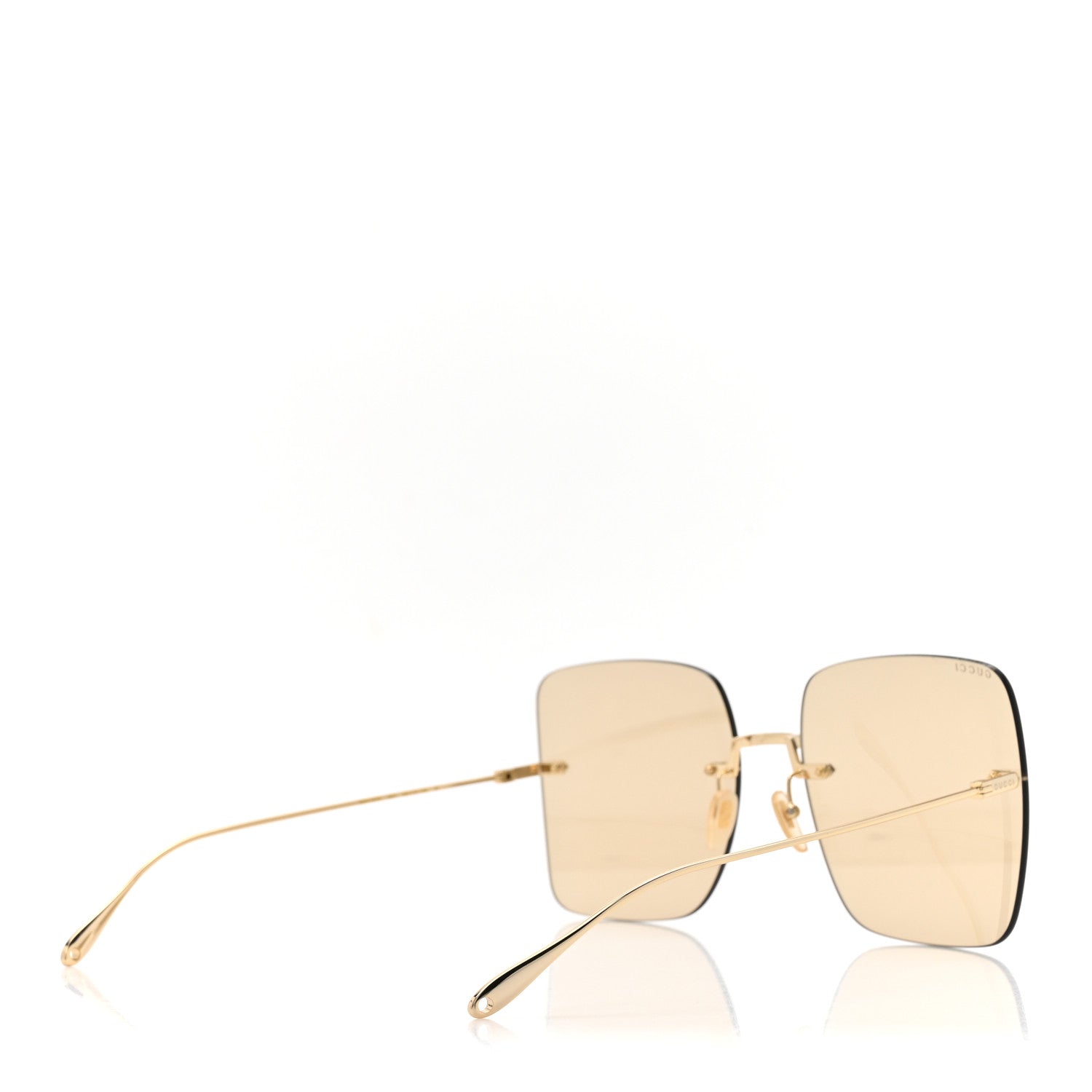 Acetate Detachable Charm Square Frame Sunglasses GG1147S Gold