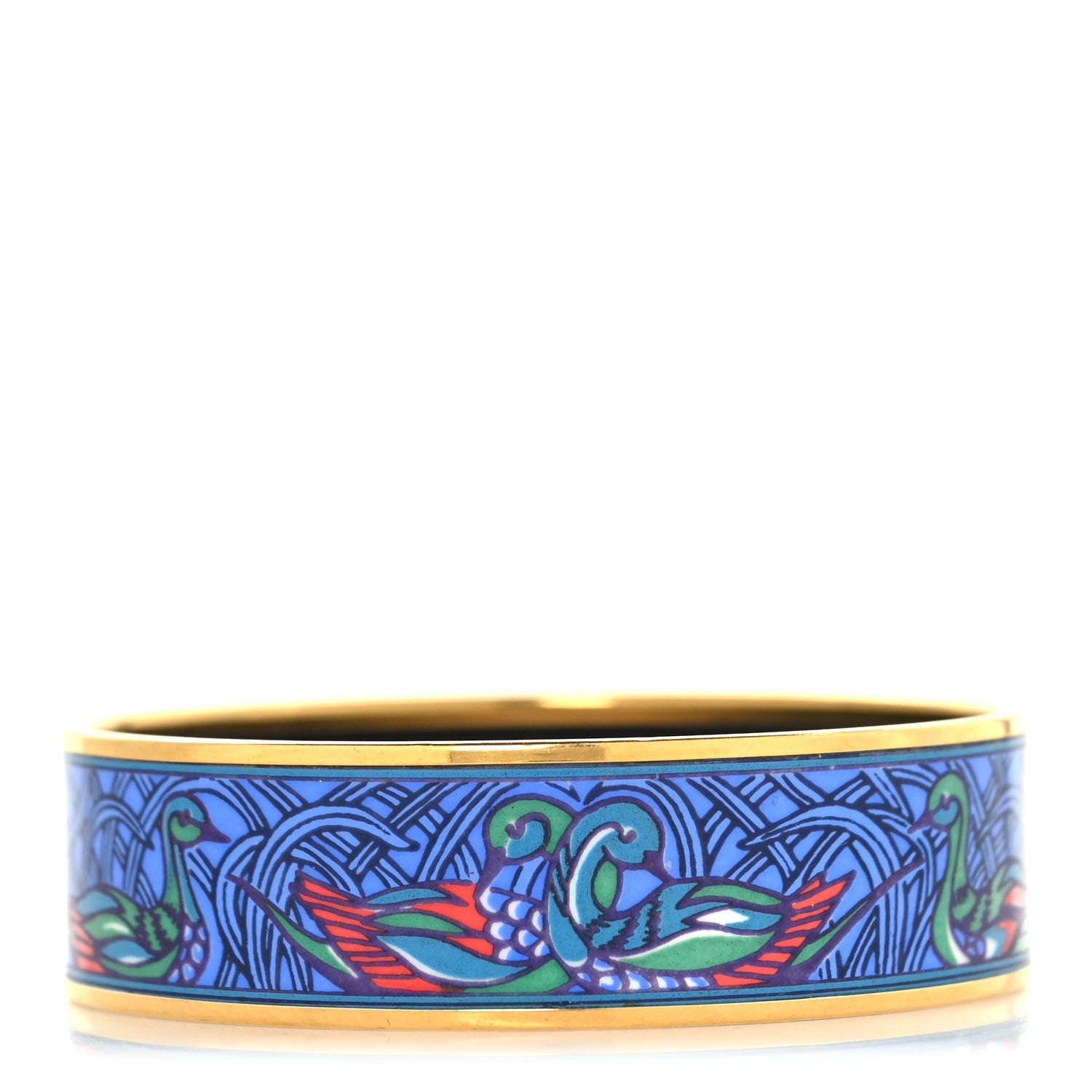 Enamel Printed Wide La Mare Aux Canards Bracelet 70