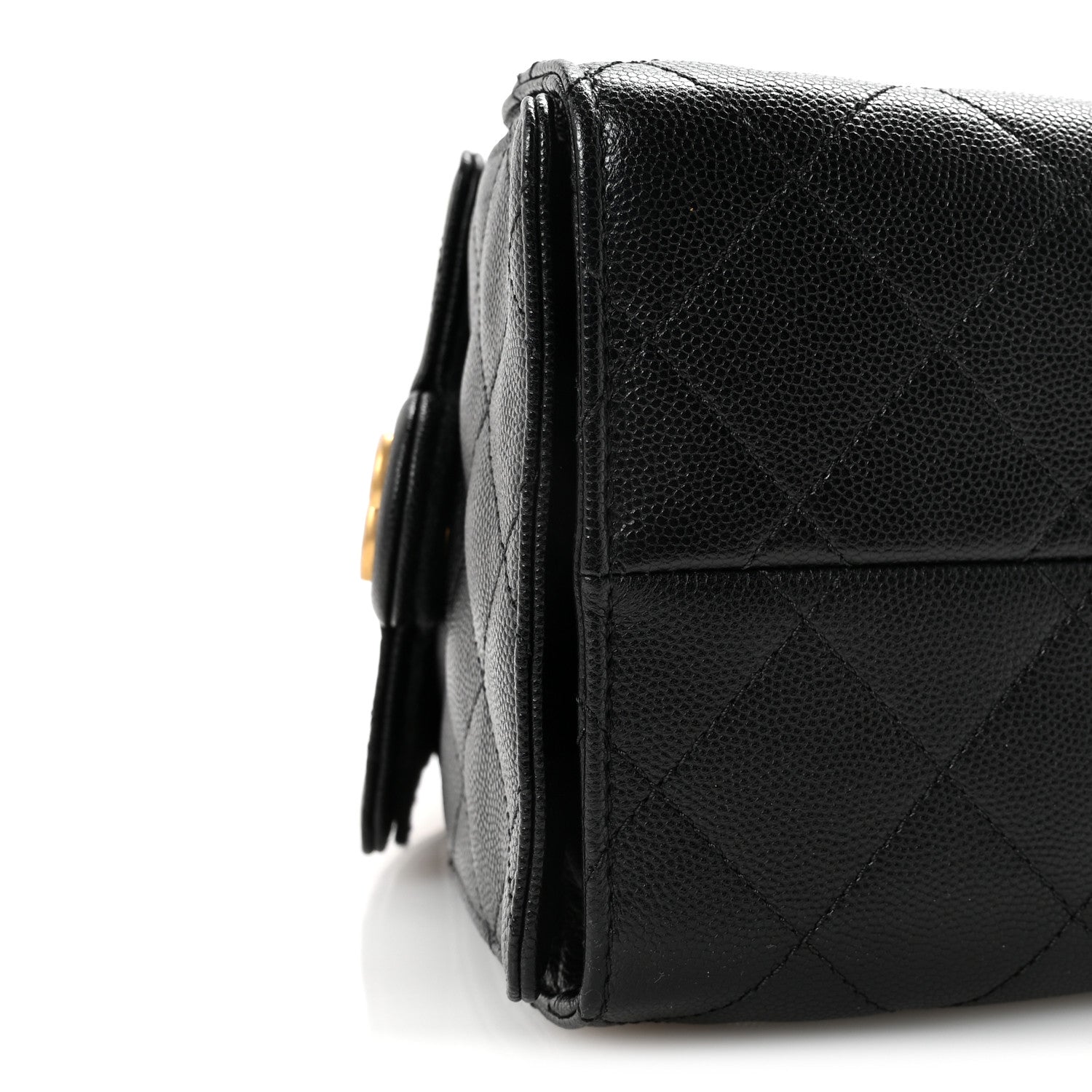 Caviar Quilted Small Chanel 25 Handbag Black