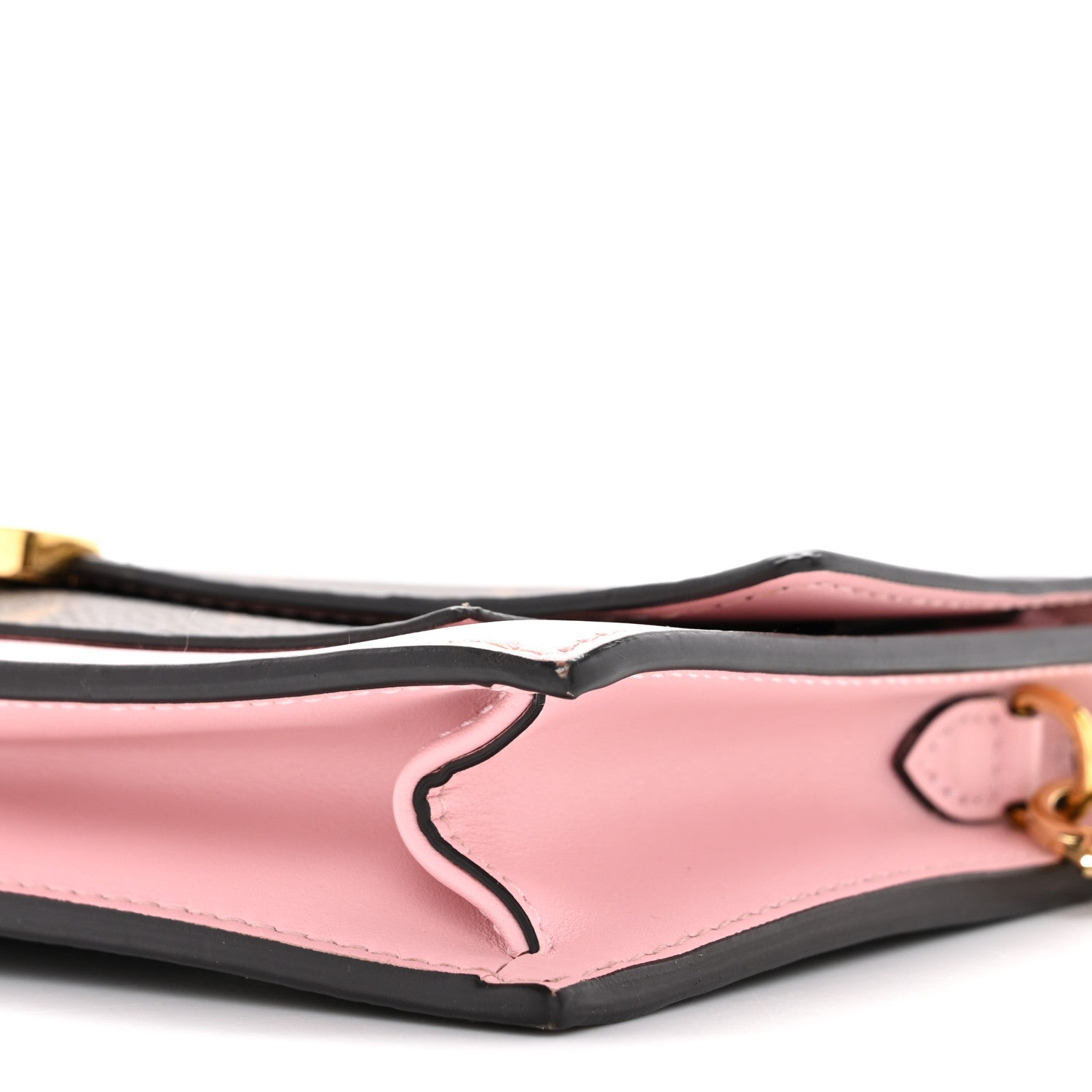 Monogram Flore Chain Wallet Rose Ballerine